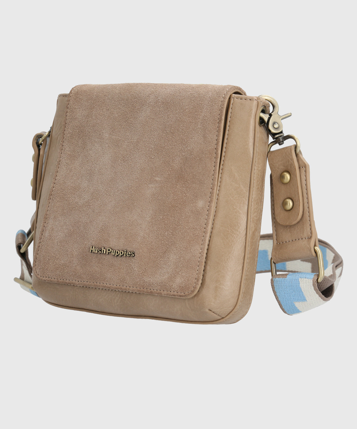 Cartera Ecocuero Mujer Lynn Cross Beige/Crudo Hush Puppies-Hush Puppies Chile