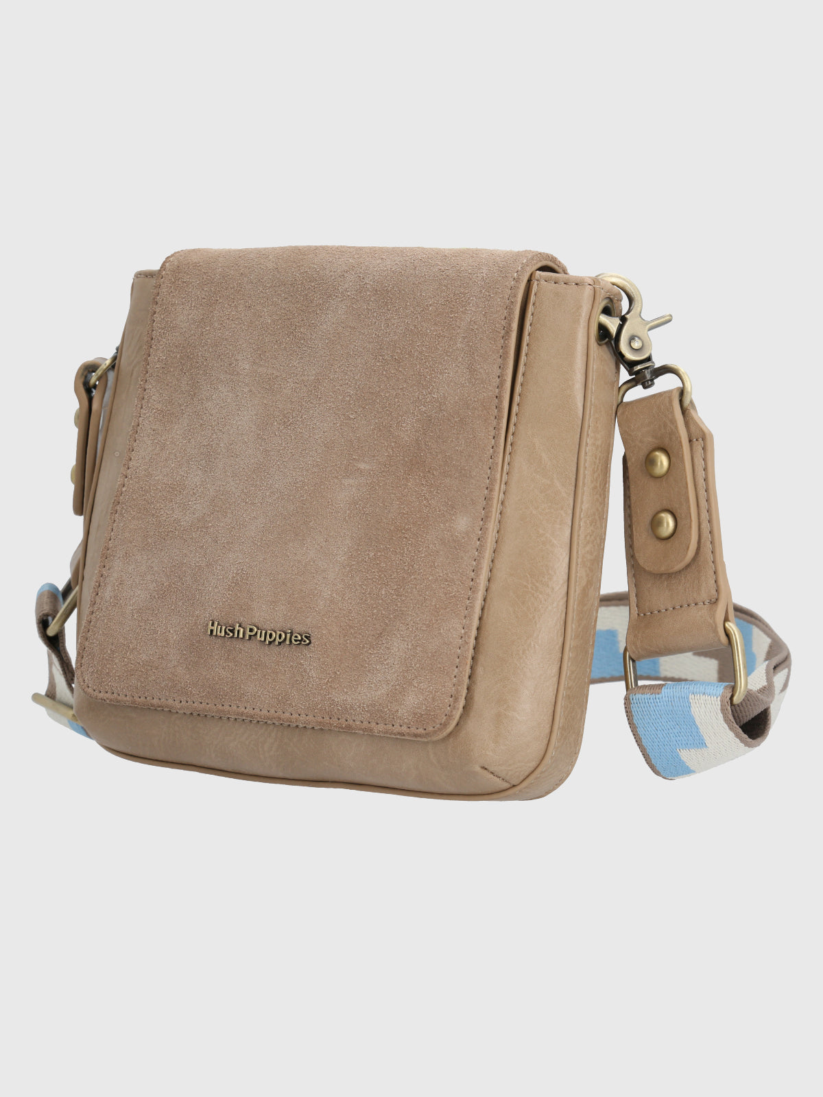 Cartera Ecocuero Mujer Lynn Cross Beige/Crudo Hush Puppies-Hush Puppies Chile