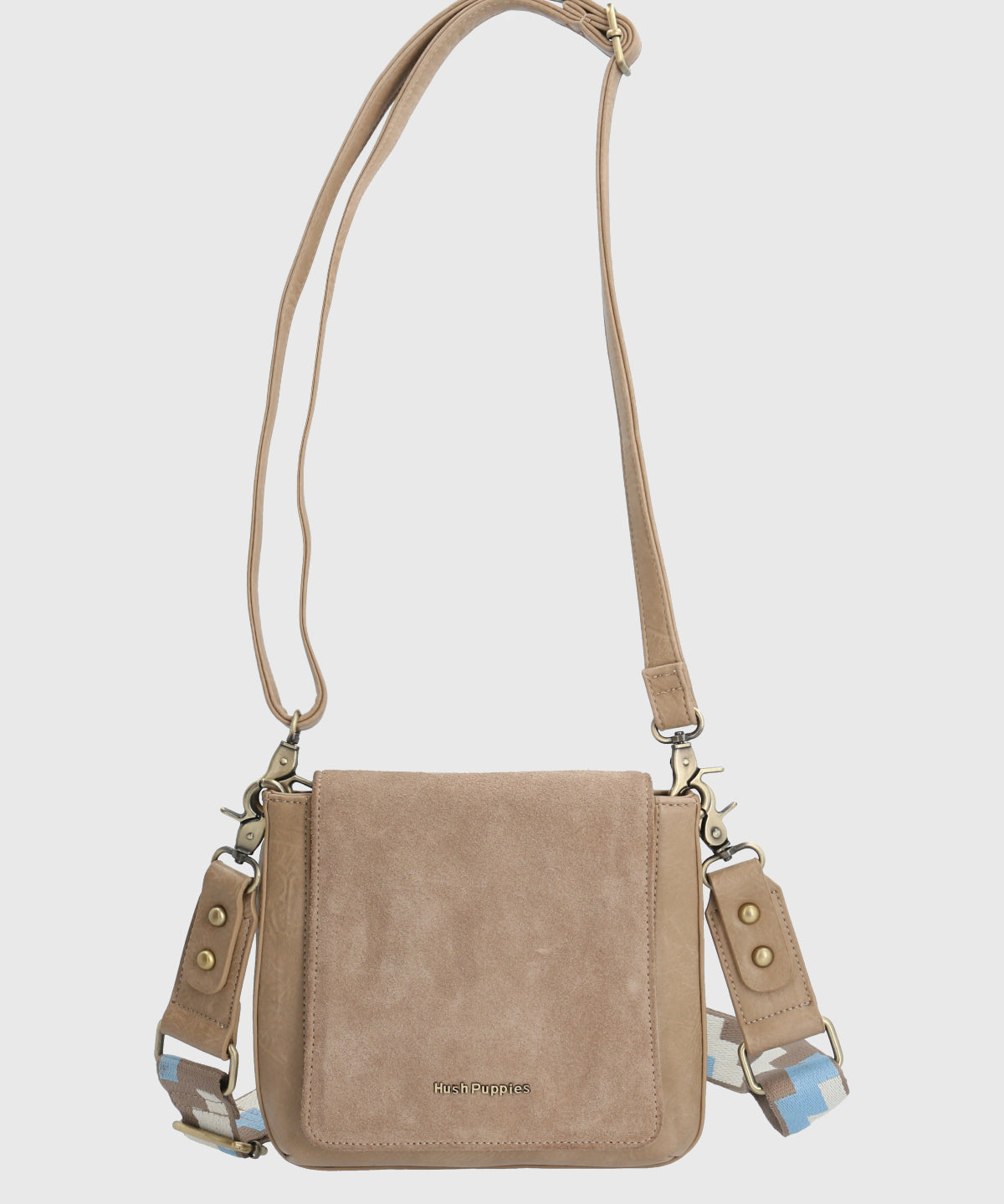 Cartera Ecocuero Mujer Lynn Cross Beige/Crudo Hush Puppies-Hush Puppies Chile