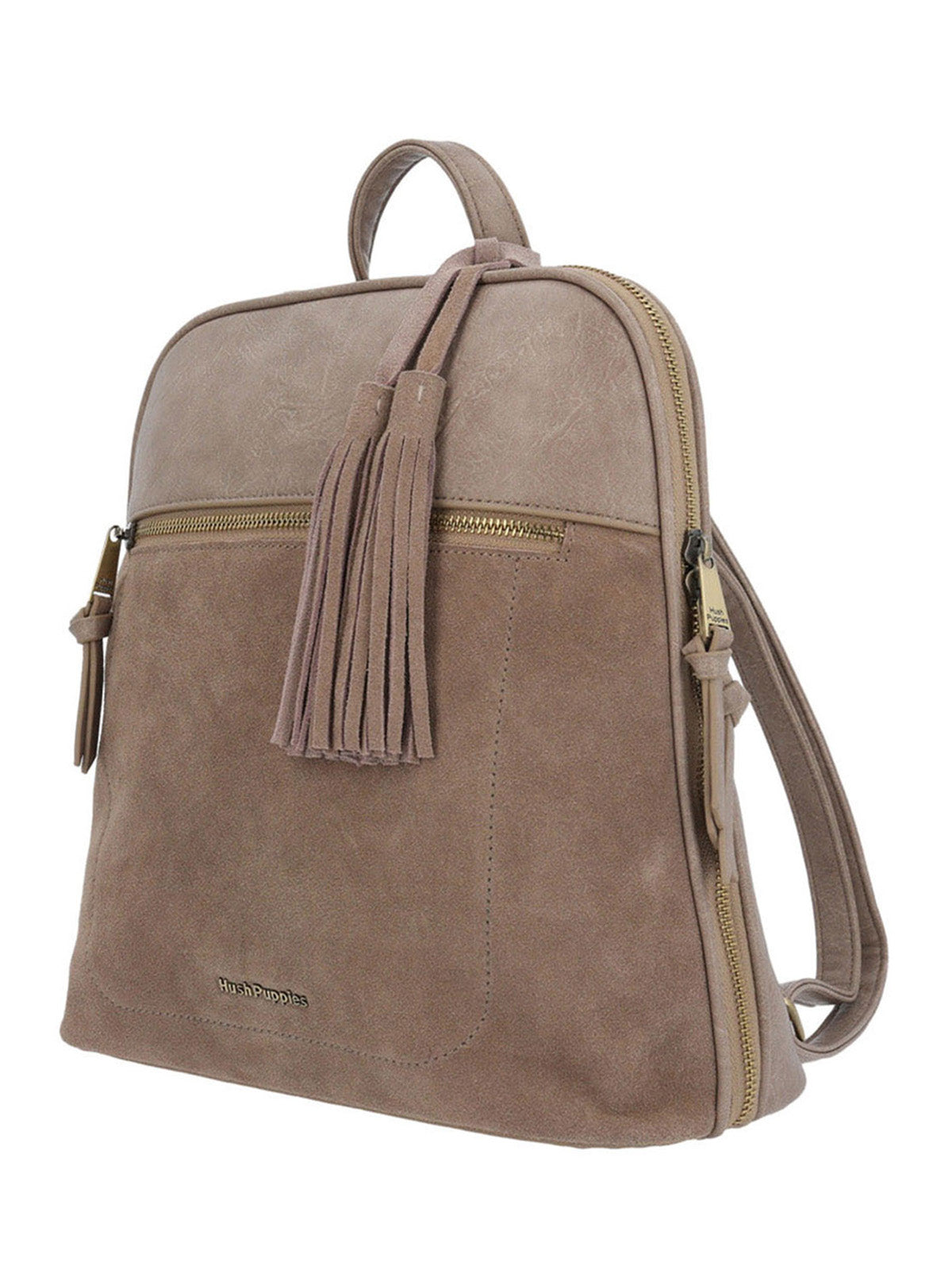 Mochila Ecocuero Mujer Leana Back Café Hush Puppies | Hush Puppies