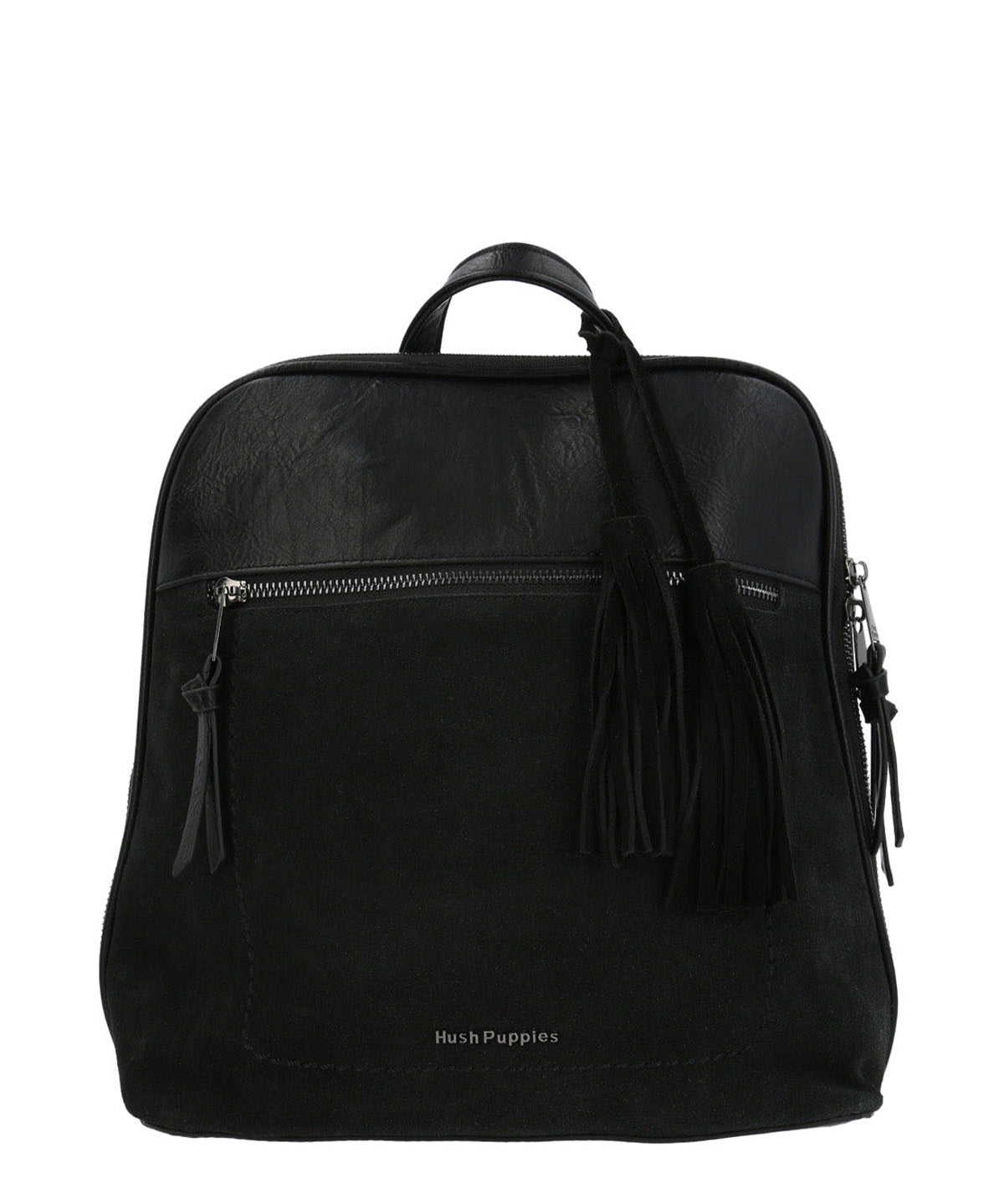 Mochila Ecocuero Mujer Leana Back Negro Hush Puppies
