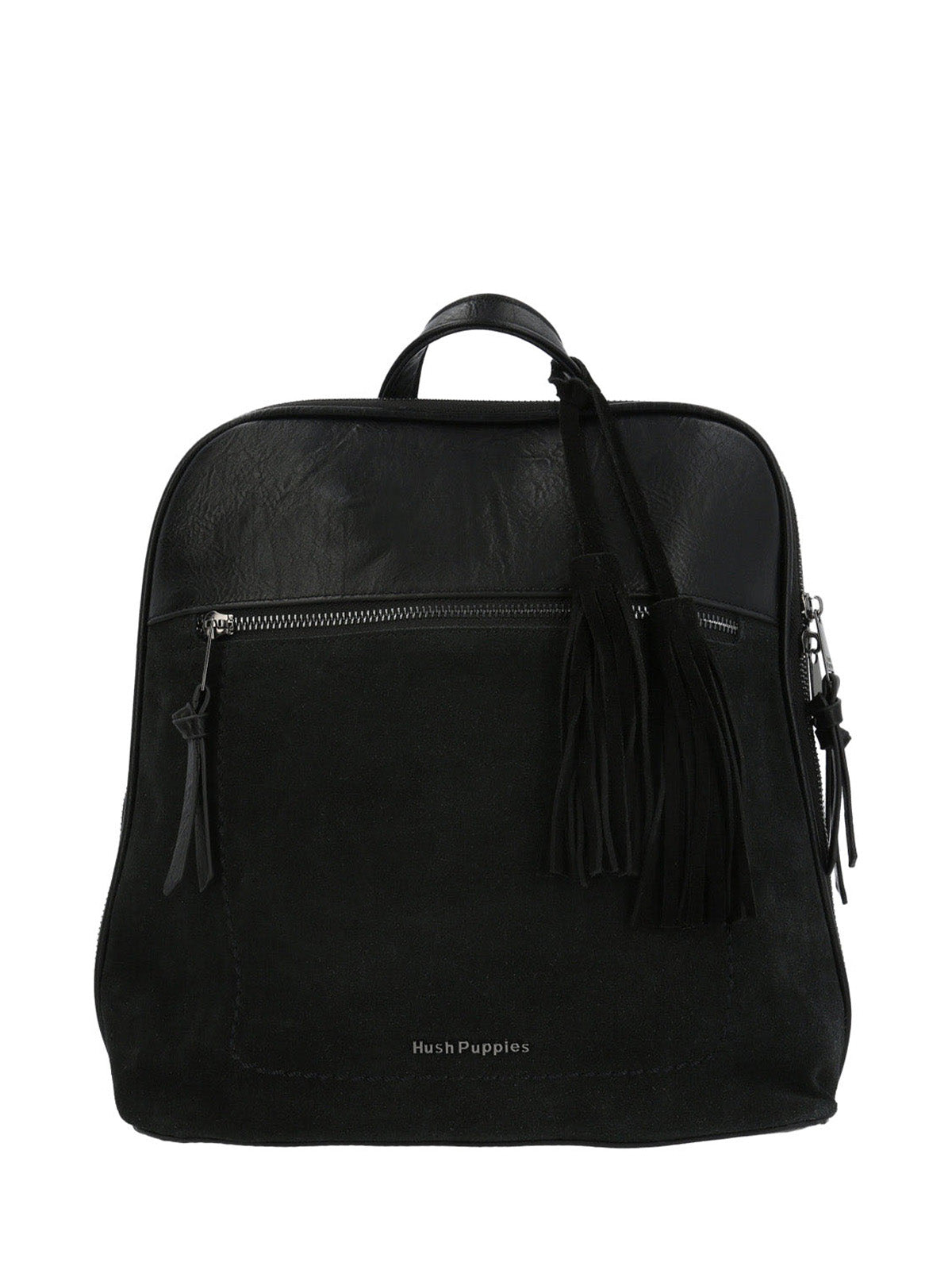 Mochila Ecocuero Mujer Leana Back Negro Hush Puppies