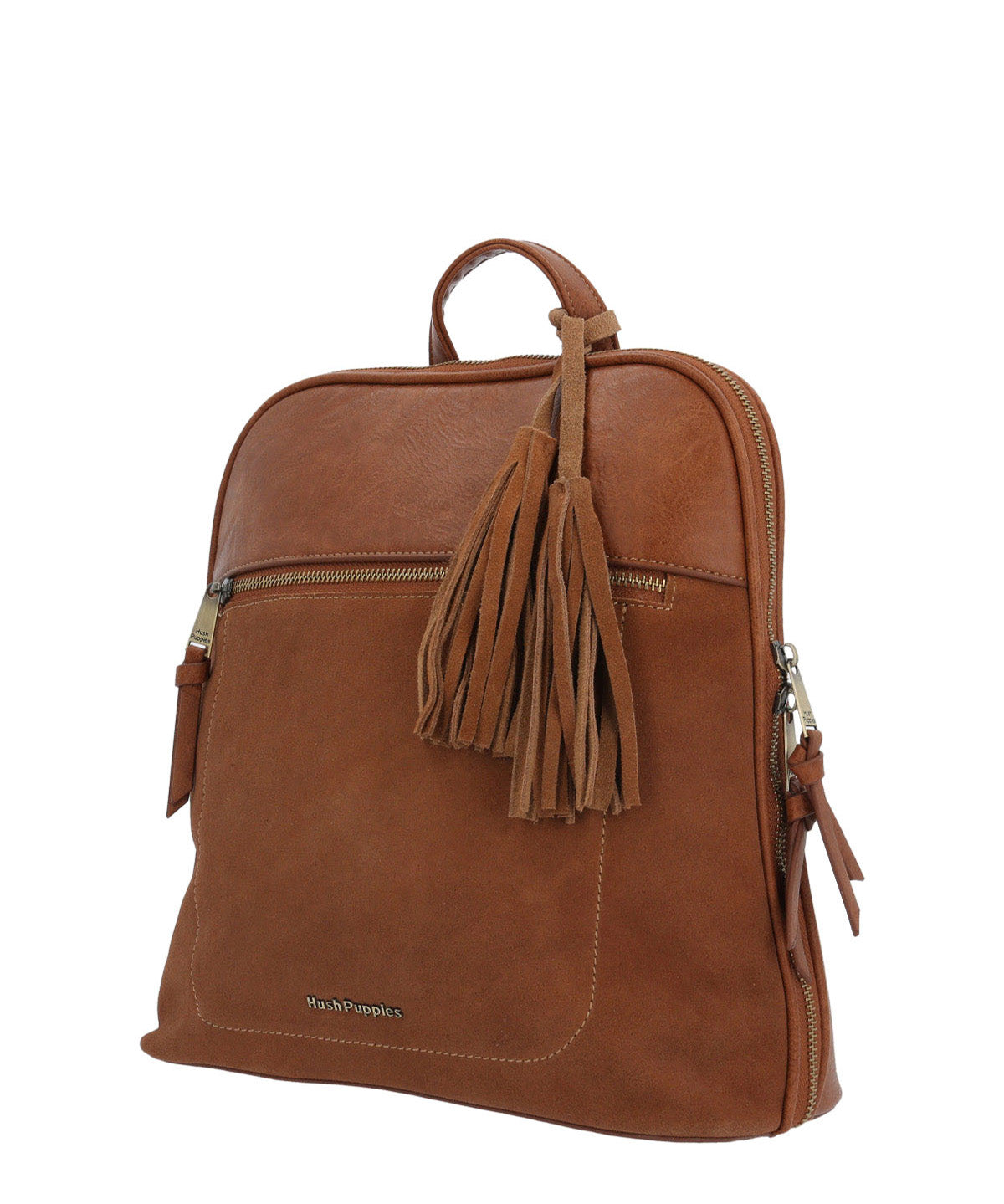 Mochila Ecocuero Mujer Leana Back Café Hush Puppies
