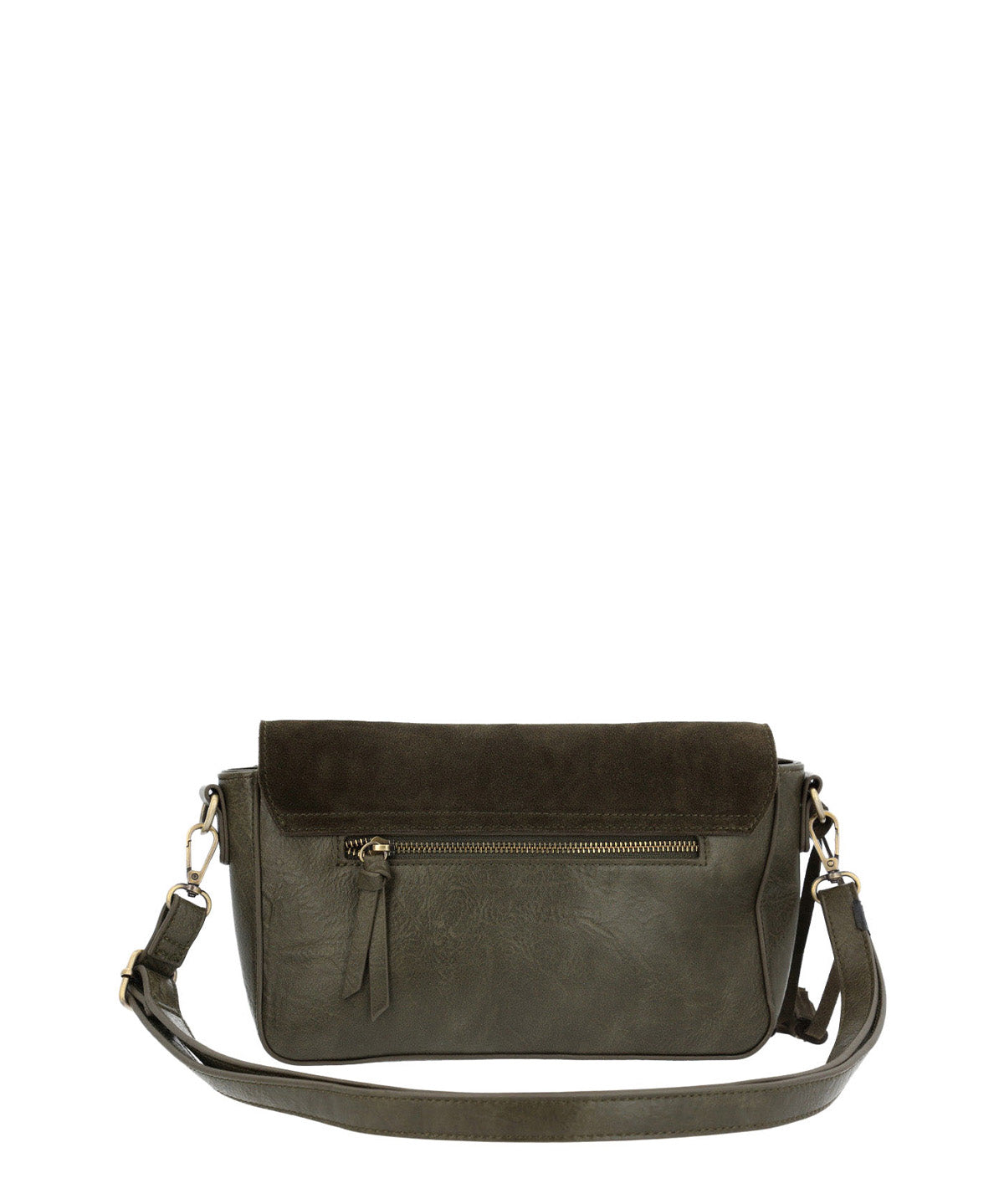 Cartera Ecocuero Mujer Ledger Cross Verde Hush Puppies