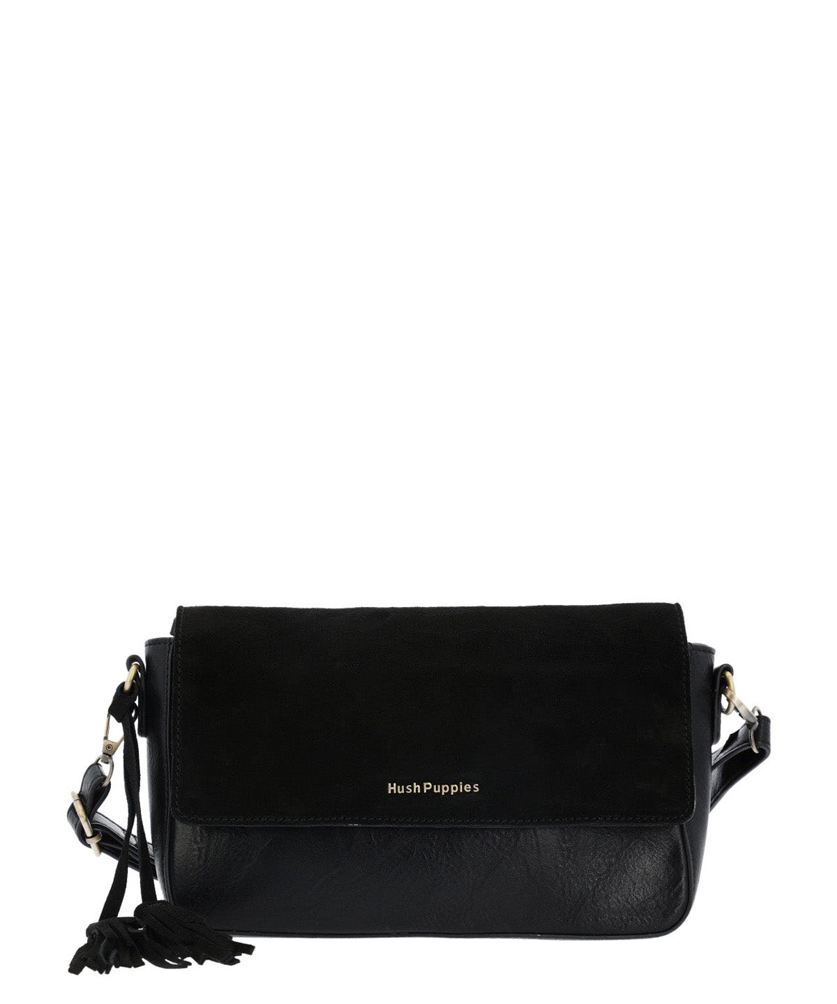 Cartera Ecocuero Mujer Ledger Cross Negro Hush Puppies