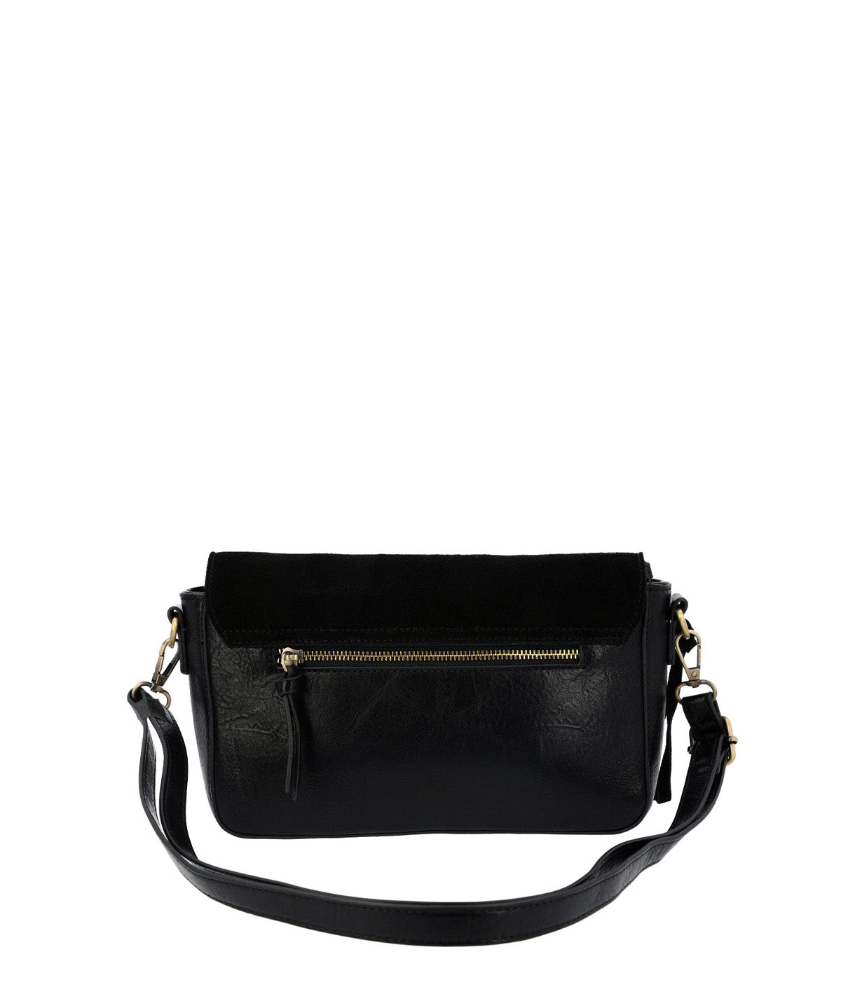 Cartera Ecocuero Mujer Ledger Cross Negro Hush Puppies