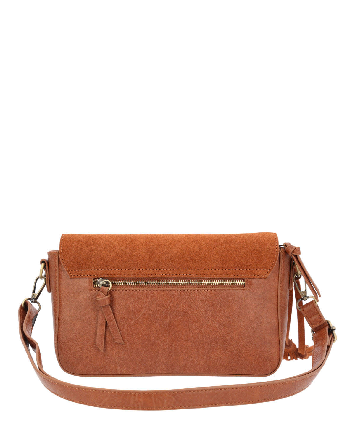 Cartera Ecocuero Mujer Ledger Cross Café Hush Puppies
