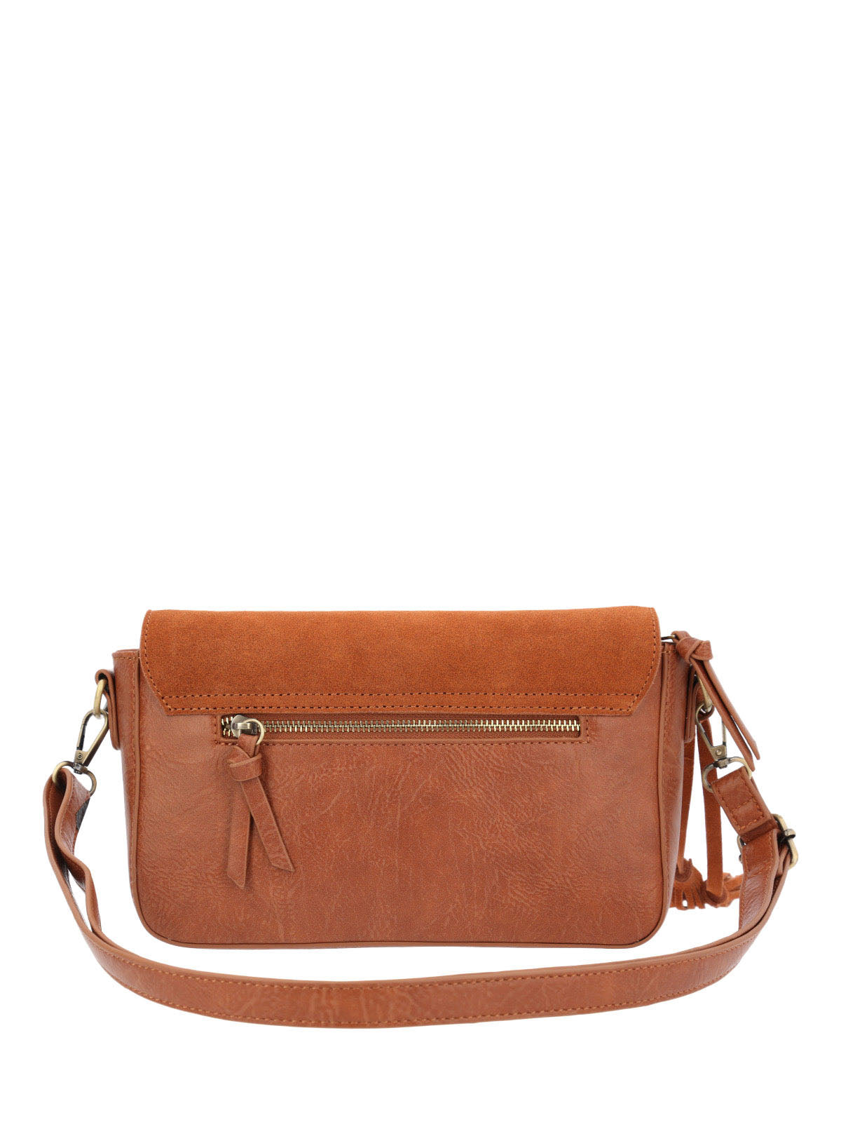 Cartera Ecocuero Mujer Ledger Cross Café Hush Puppies