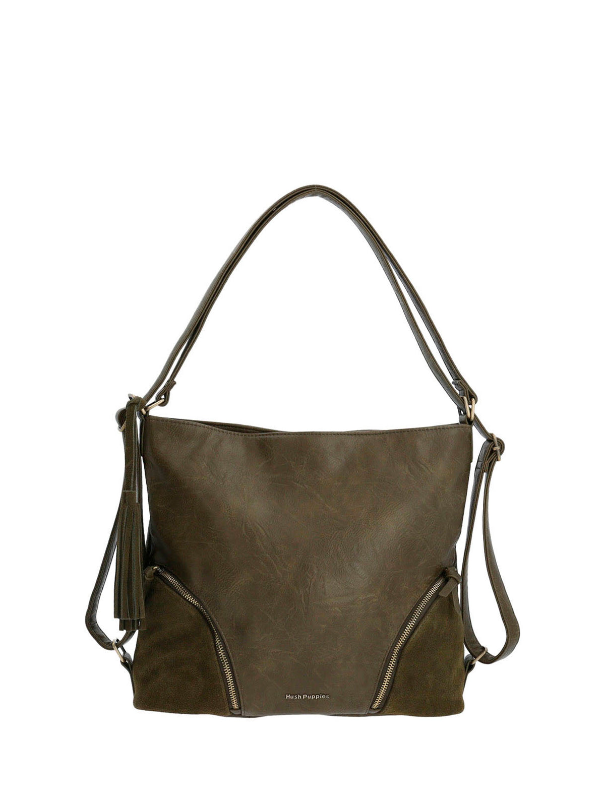 Cartera Mochila Ecocuero Mujer Lewis Backbag Verde Hush Puppies