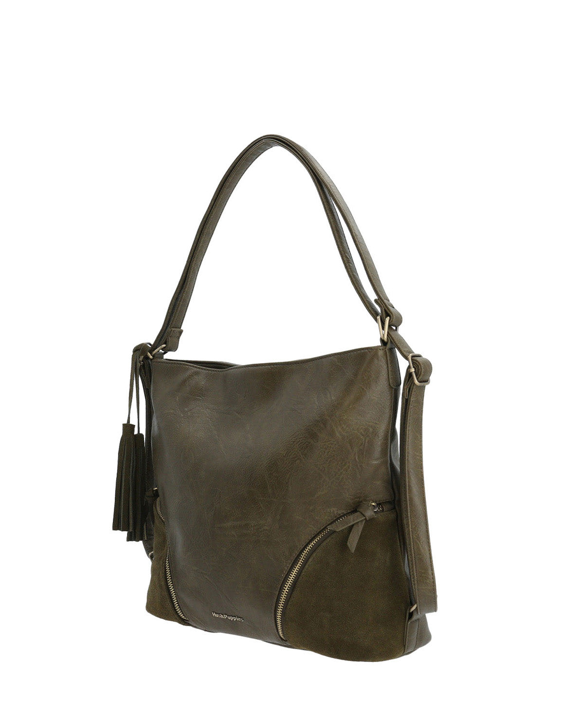 Cartera Mochila Ecocuero Mujer Lewis Backbag Verde Hush Puppies