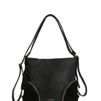 Cartera Mochila Ecocuero Mujer Lewis Backbag Negro Hush Puppies