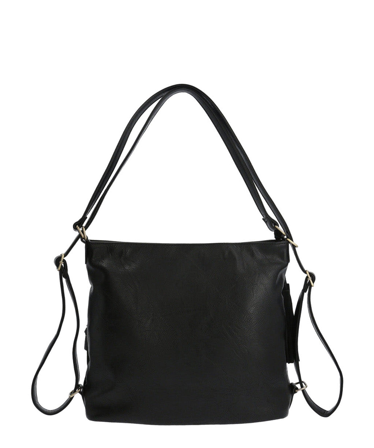 Cartera Mochila Ecocuero Mujer Lewis Backbag Negro Hush Puppies
