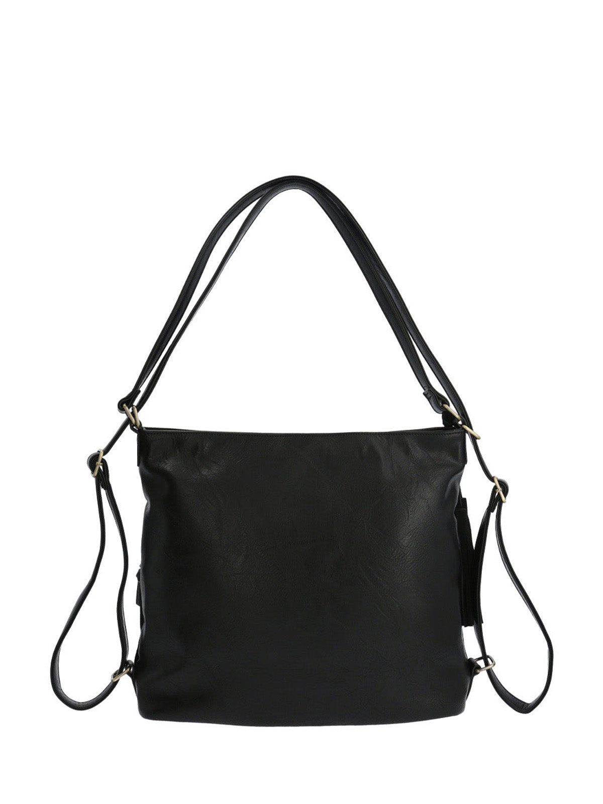Cartera Mochila Ecocuero Mujer Lewis Backbag Negro Hush Puppies
