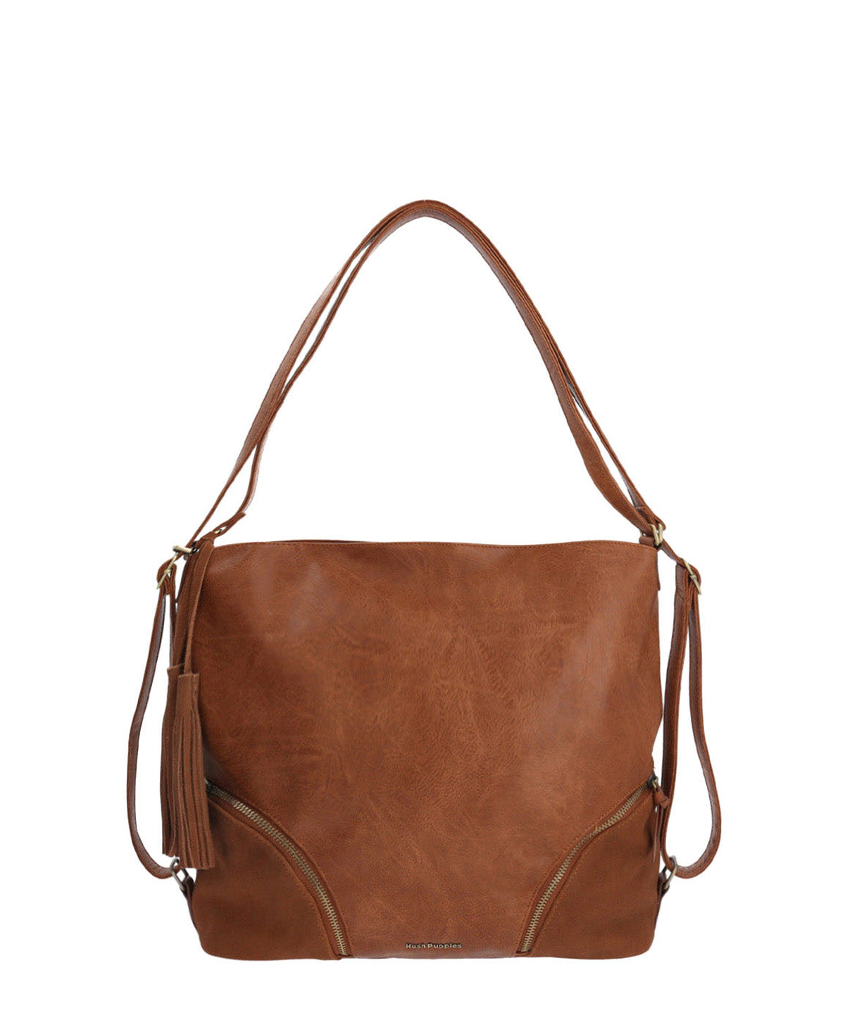 Cartera Mochila Ecocuero Mujer Lewis Backbag Café Hush Puppies