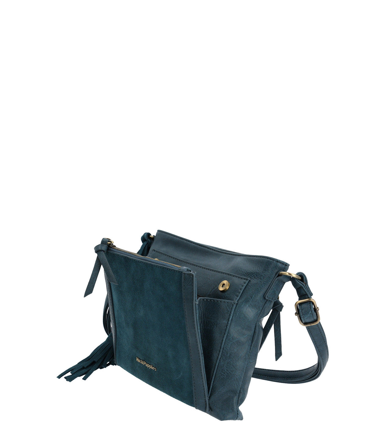 Cartera Ecocuero Mujer Lek Cross Azul Hush Puppies