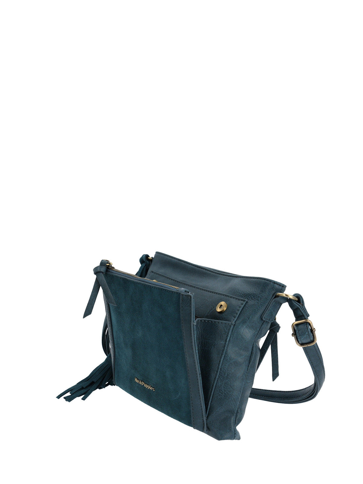 Cartera Ecocuero Mujer Lek Cross Azul Hush Puppies