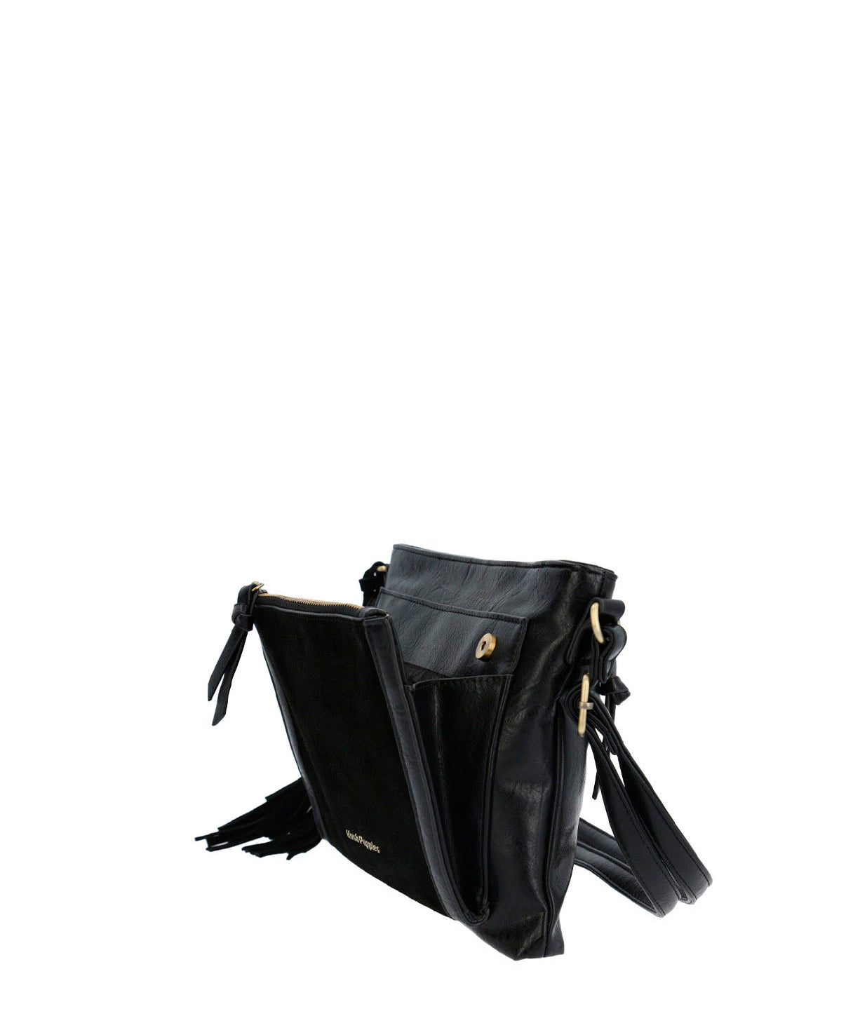Cartera Ecocuero Mujer Lek Cross Negro Hush Puppies