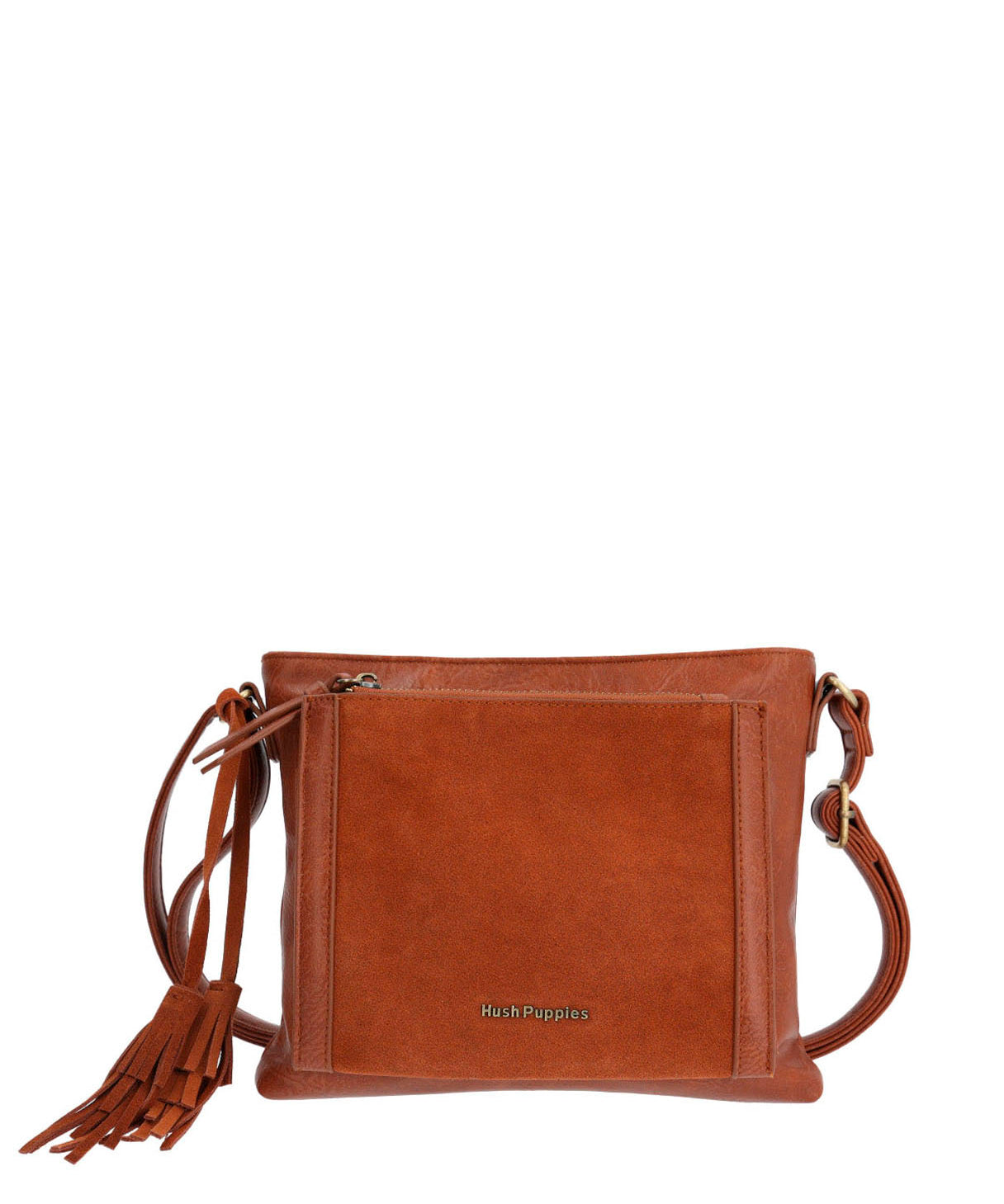 Cartera Ecocuero Mujer Lek Cross Café Hush Puppies