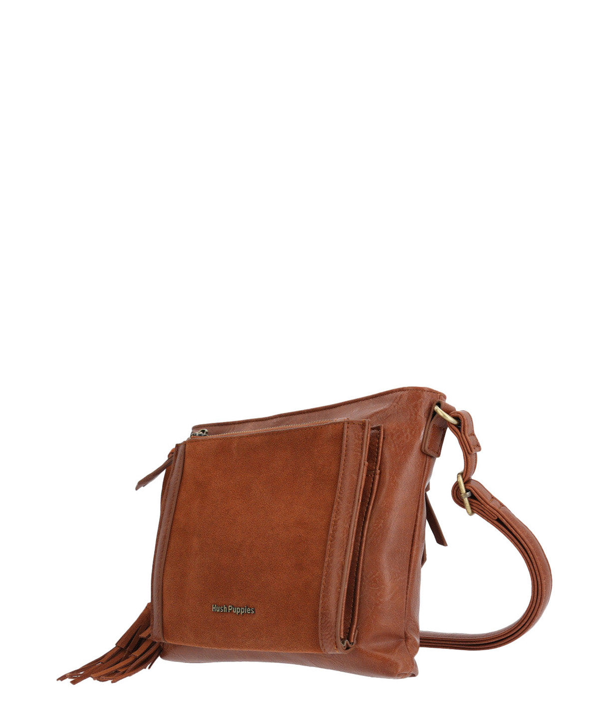 Cartera Ecocuero Mujer Lek Cross Café Hush Puppies