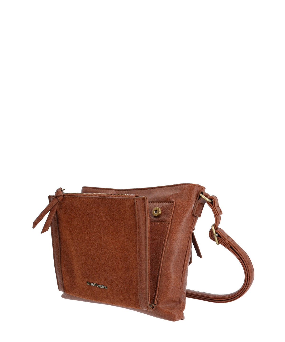 Cartera Ecocuero Mujer Lek Cross Café Hush Puppies