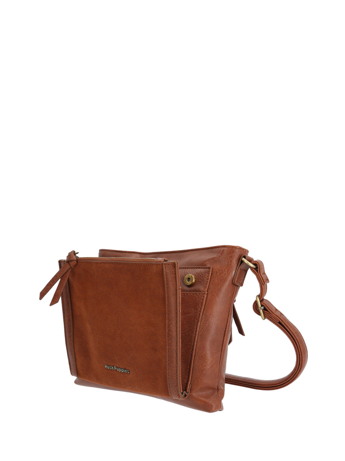 Cartera Ecocuero Mujer Lek Cross Café Hush Puppies