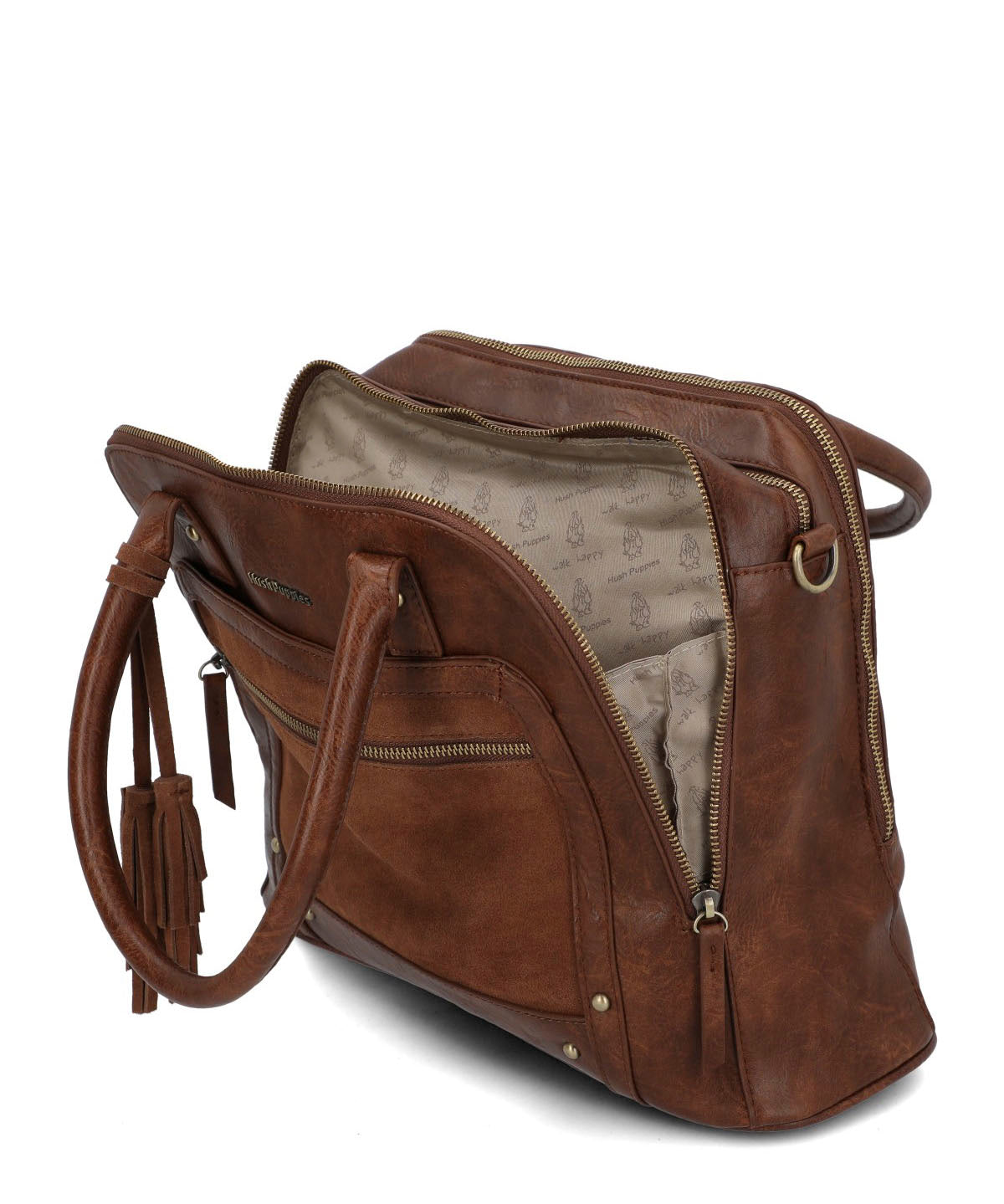 Cartera Mujer Laura Tote Café Hush Puppies