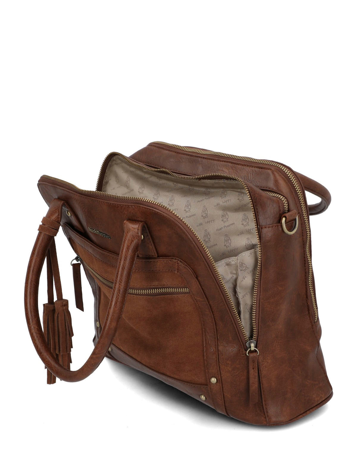 Cartera Mujer Laura Tote Café Hush Puppies