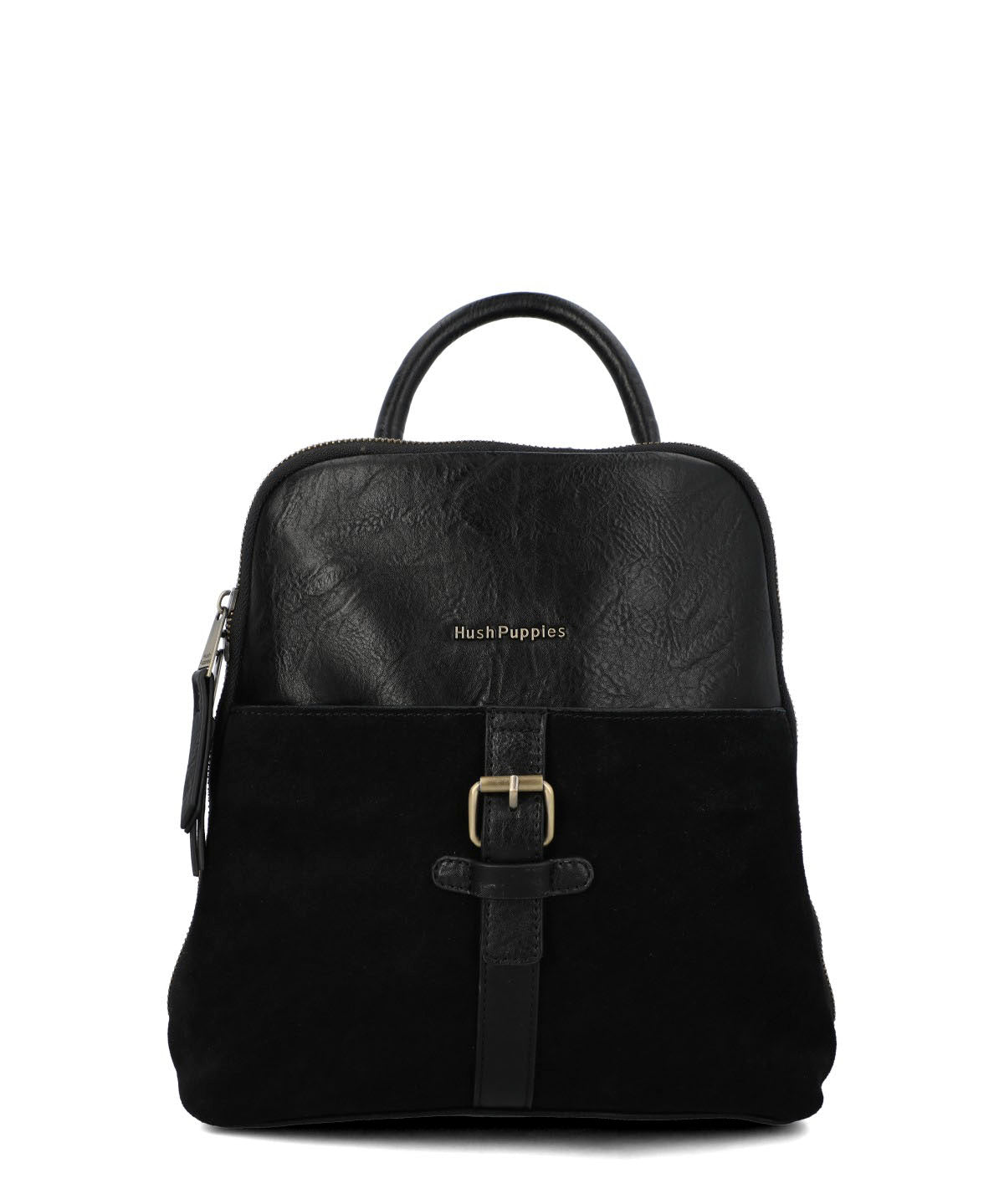 Mochila Ecocuero Mujer Laerke Back Negro Hush Puppies