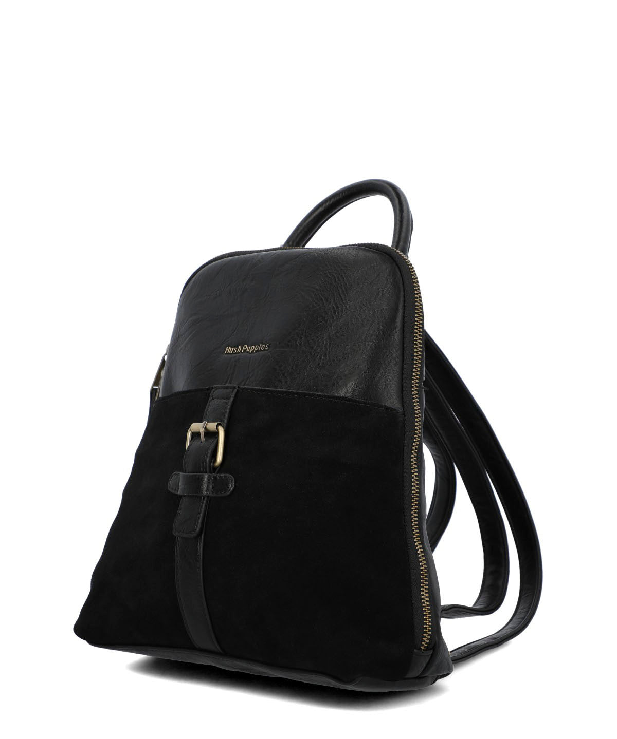 Mochila Ecocuero Mujer Laerke Back Negro Hush Puppies