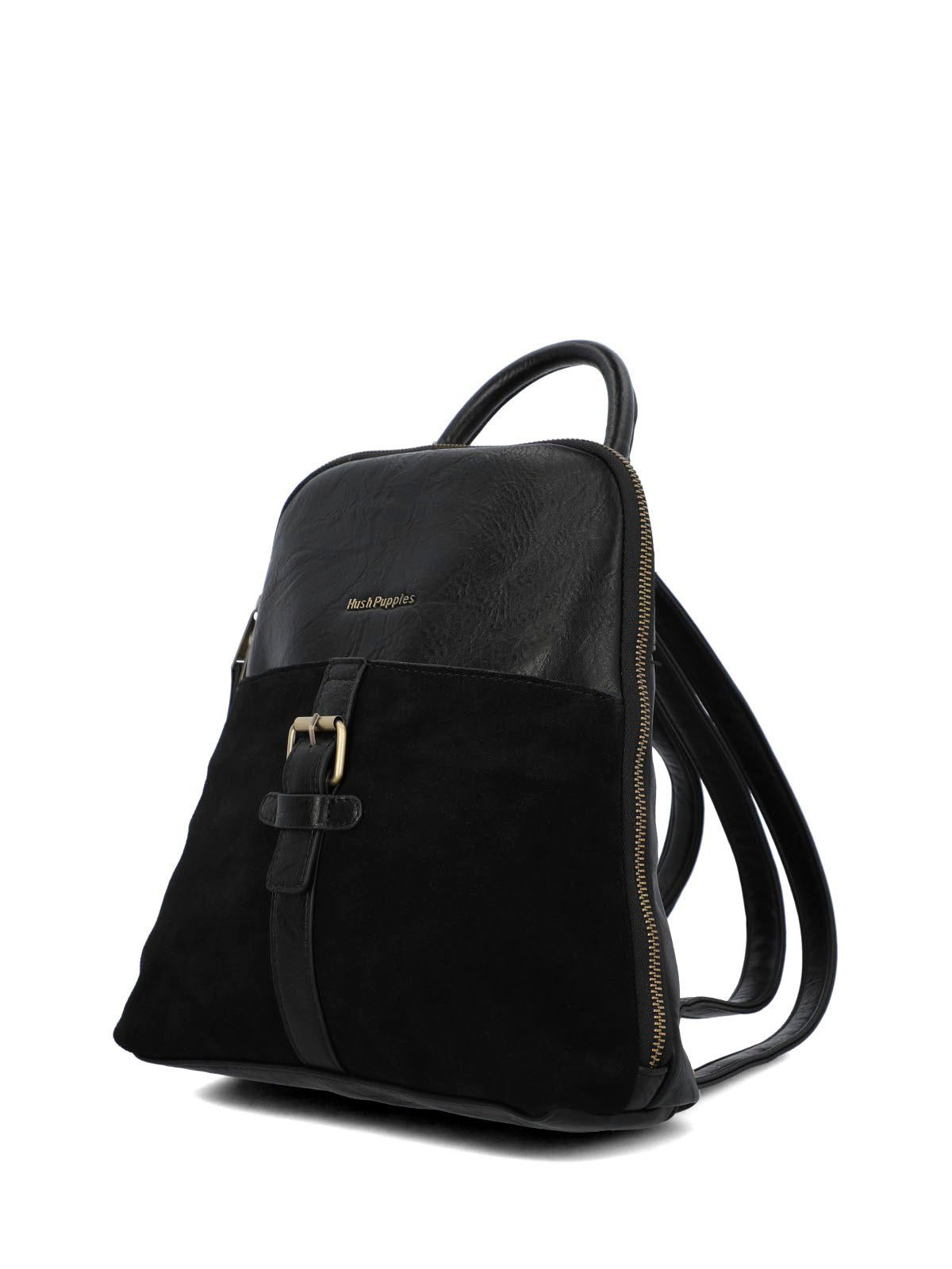 Mochila Ecocuero Mujer Laerke Back Negro Hush Puppies