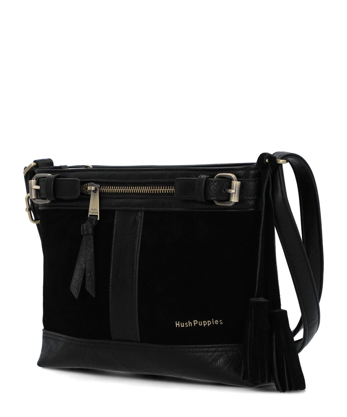 Cartera Ecocuero Mujer Larisa Cross Negro Hush Puppies