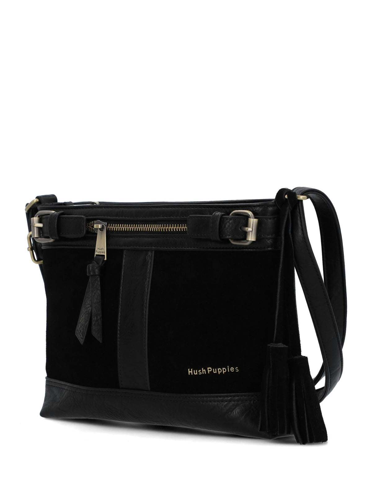 Cartera Ecocuero Mujer Larisa Cross Negro Hush Puppies