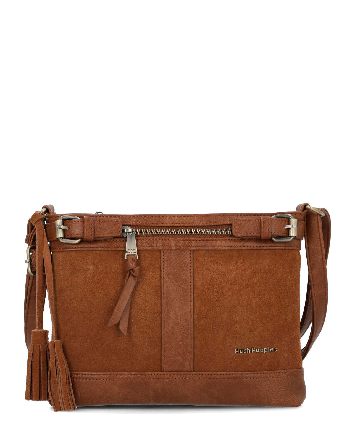 Cartera Ecocuero Mujer Larisa Cross Café Hush Puppies