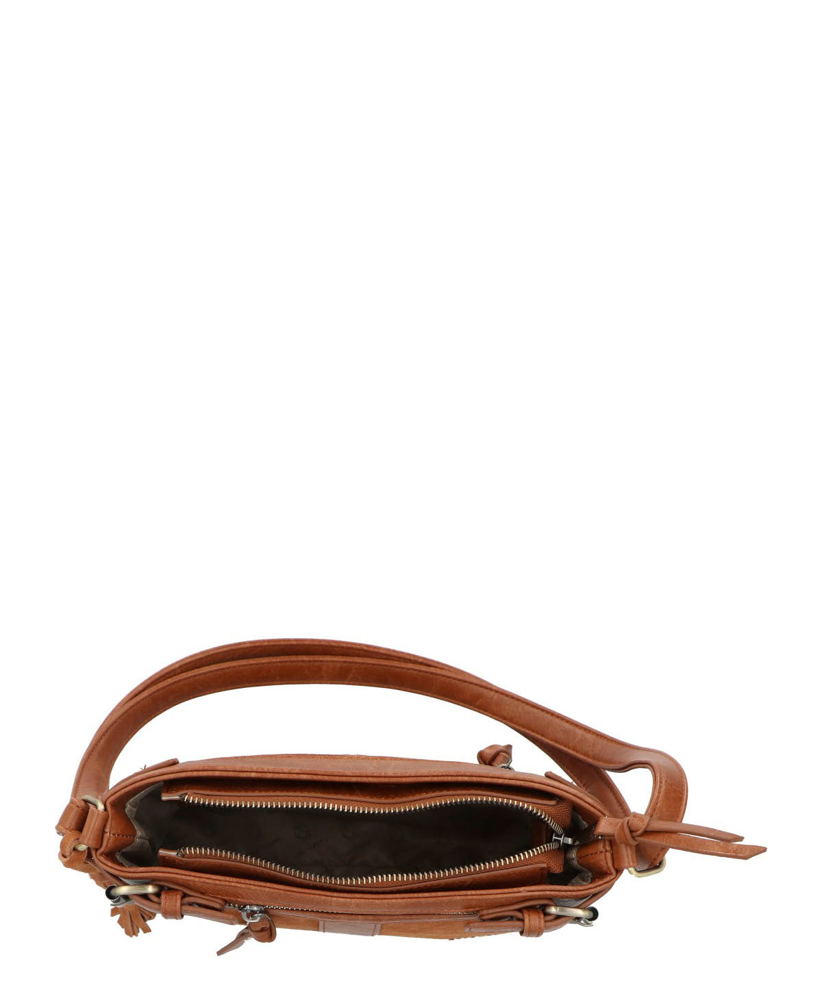 Cartera Ecocuero Mujer Larisa Cross Café Hush Puppies