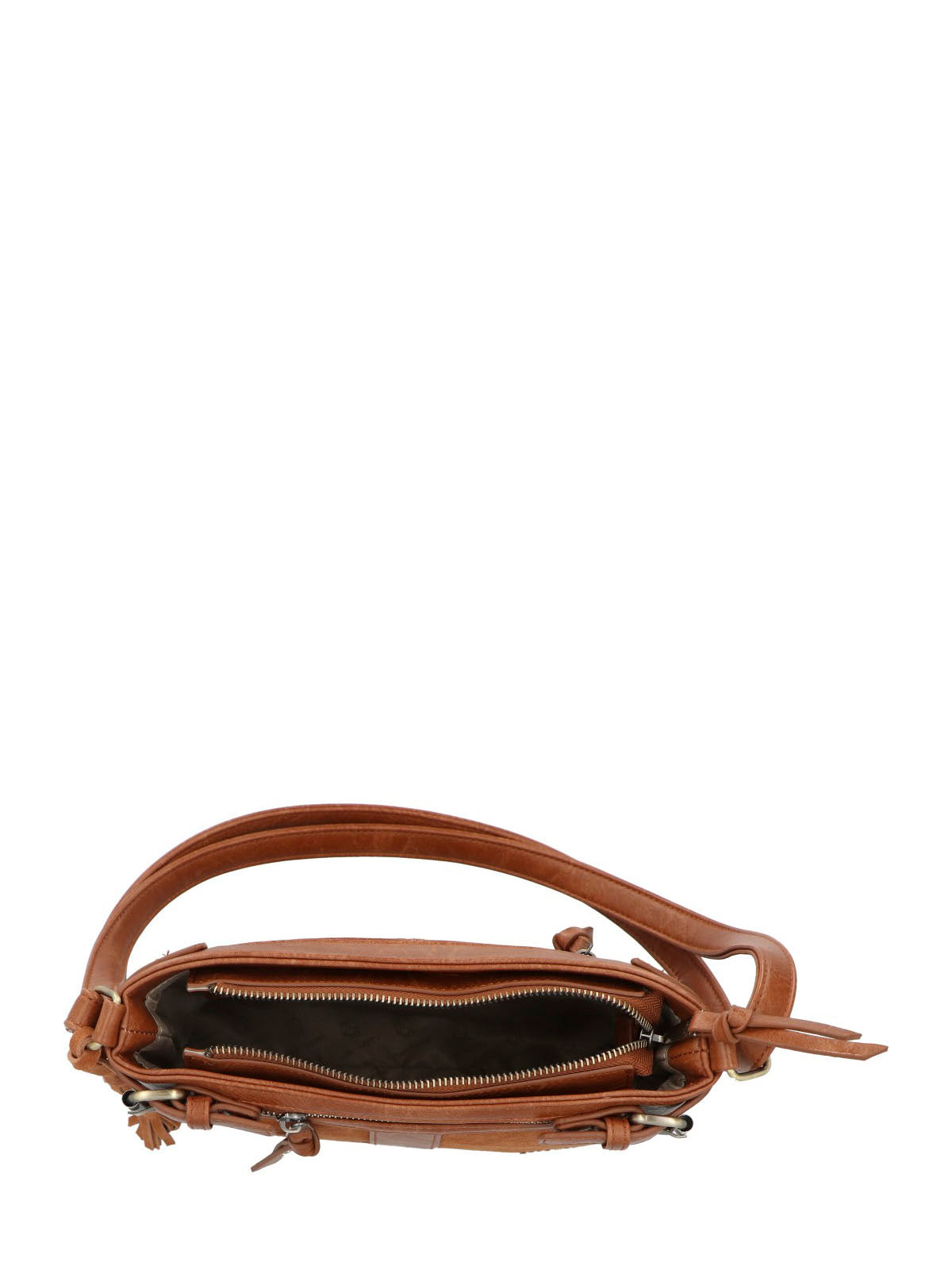 Cartera Ecocuero Mujer Larisa Cross Café Hush Puppies