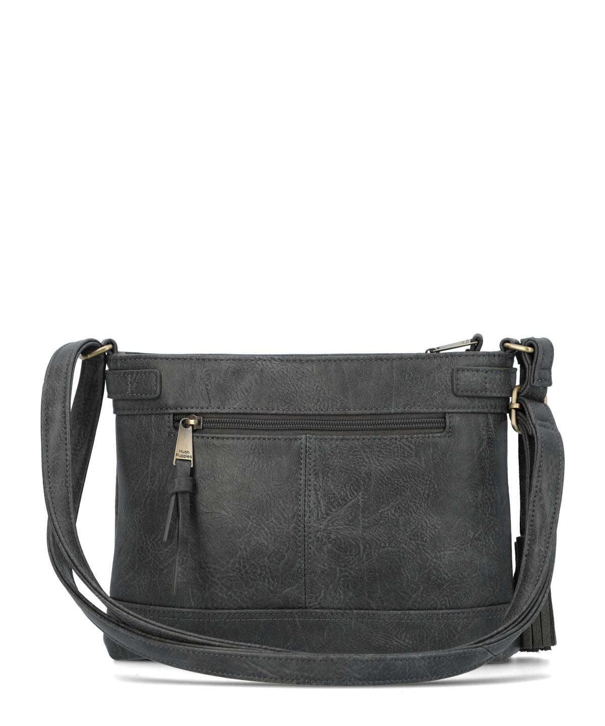 Cartera Ecocuero Mujer Larisa Cross Gris Hush Puppies