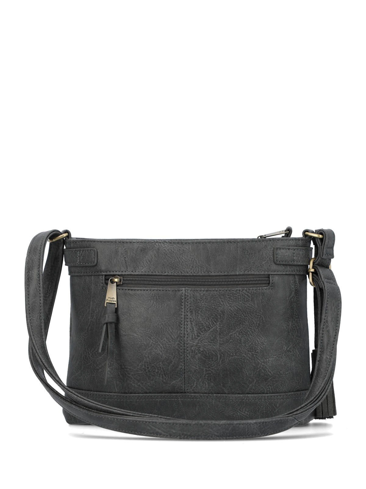 Cartera Ecocuero Mujer Larisa Cross Gris Hush Puppies