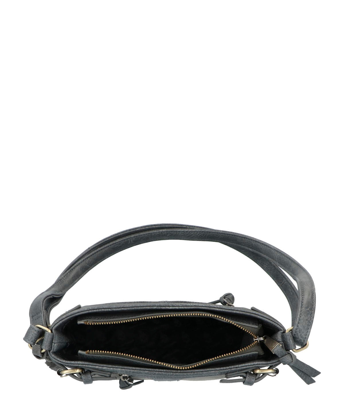 Cartera Ecocuero Mujer Larisa Cross Gris Hush Puppies