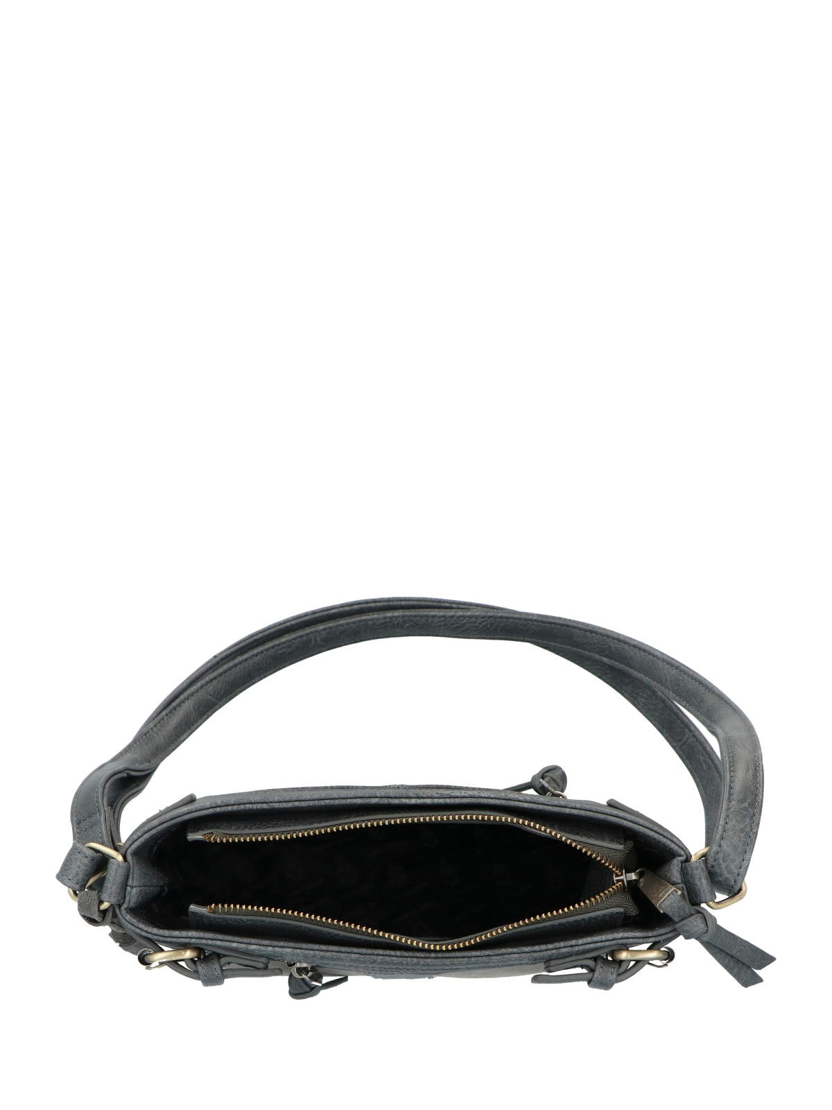 Cartera Ecocuero Mujer Larisa Cross Gris Hush Puppies