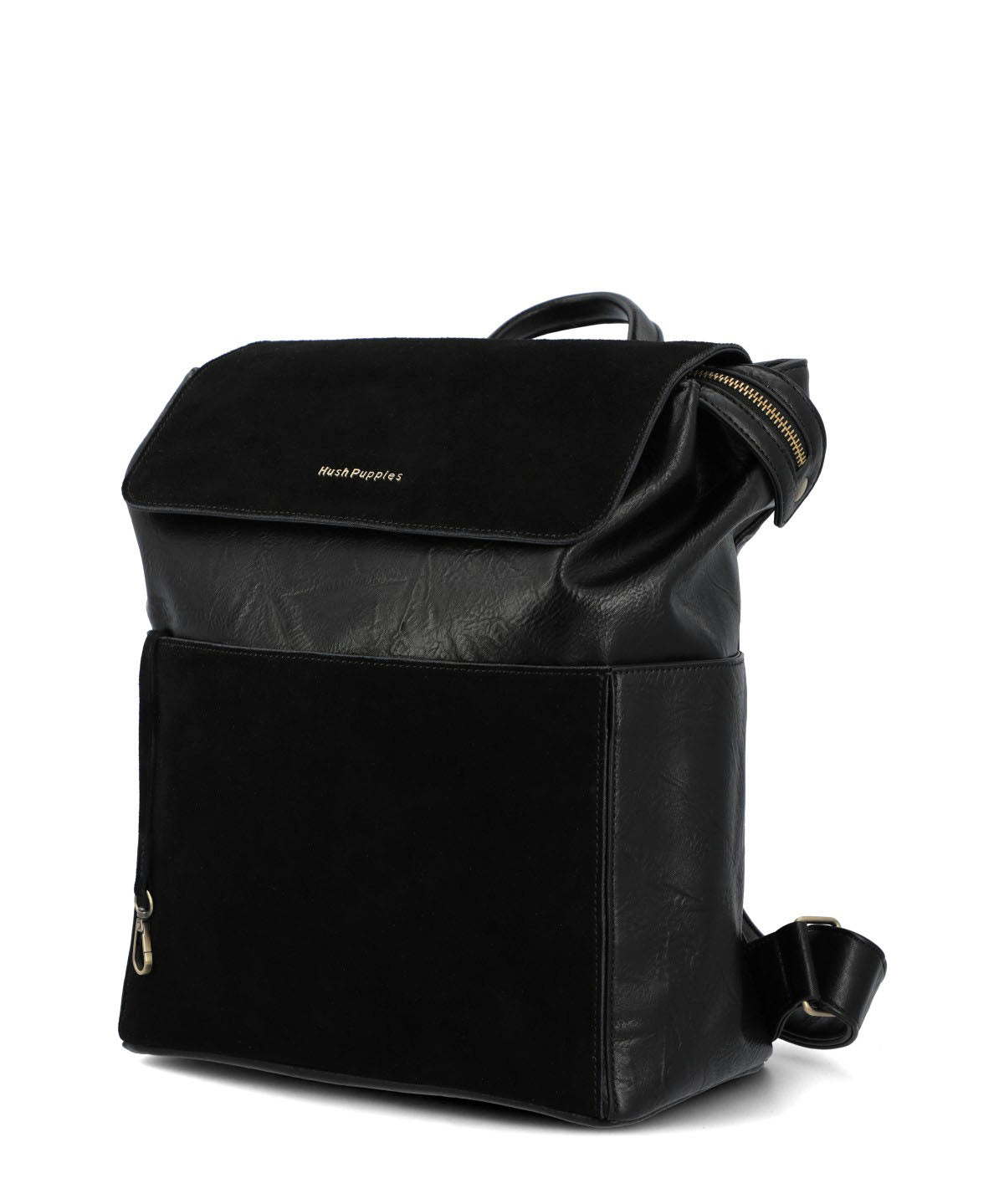 Mochila Ecocuero Mujer Lia Back Negro Hush Puppies