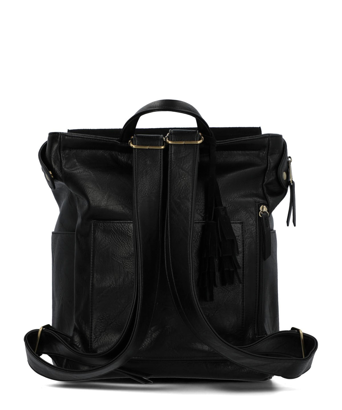 Mochila Ecocuero Mujer Lia Back Negro Hush Puppies