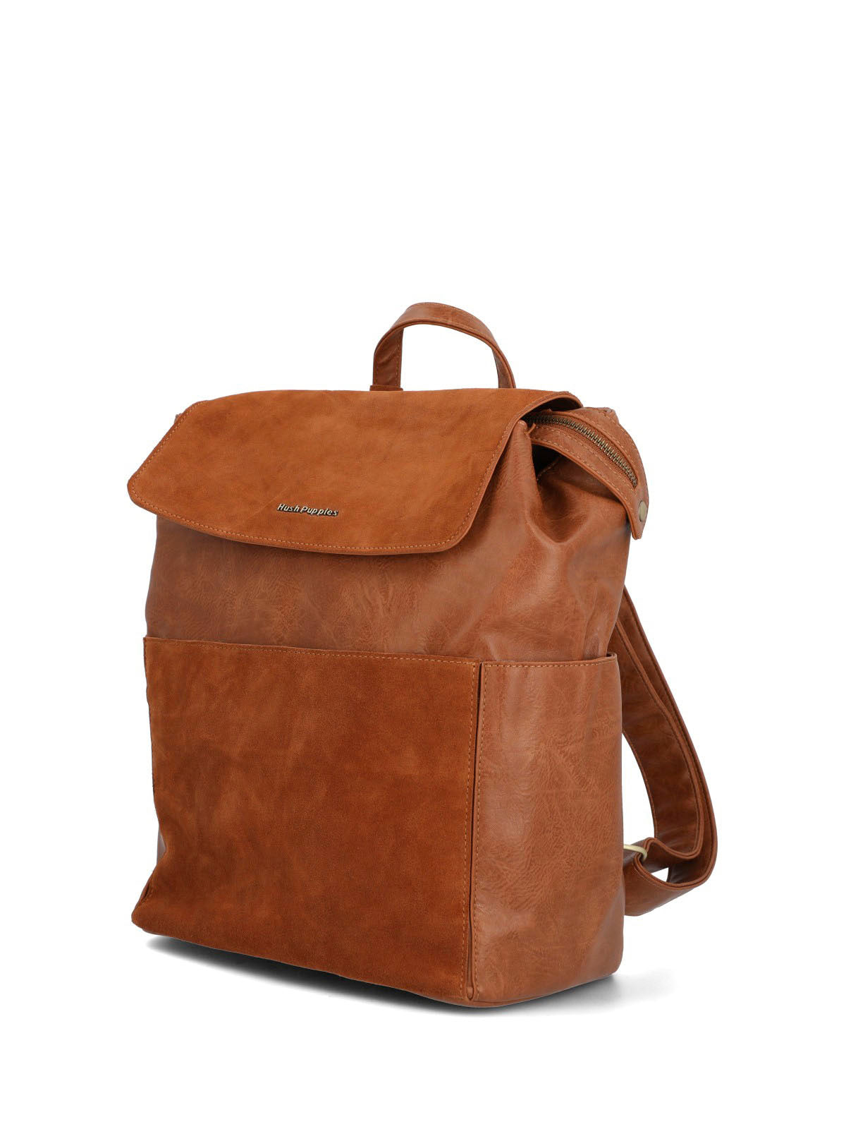 Mochila Ecocuero Mujer Lia Back Café Hush Puppies