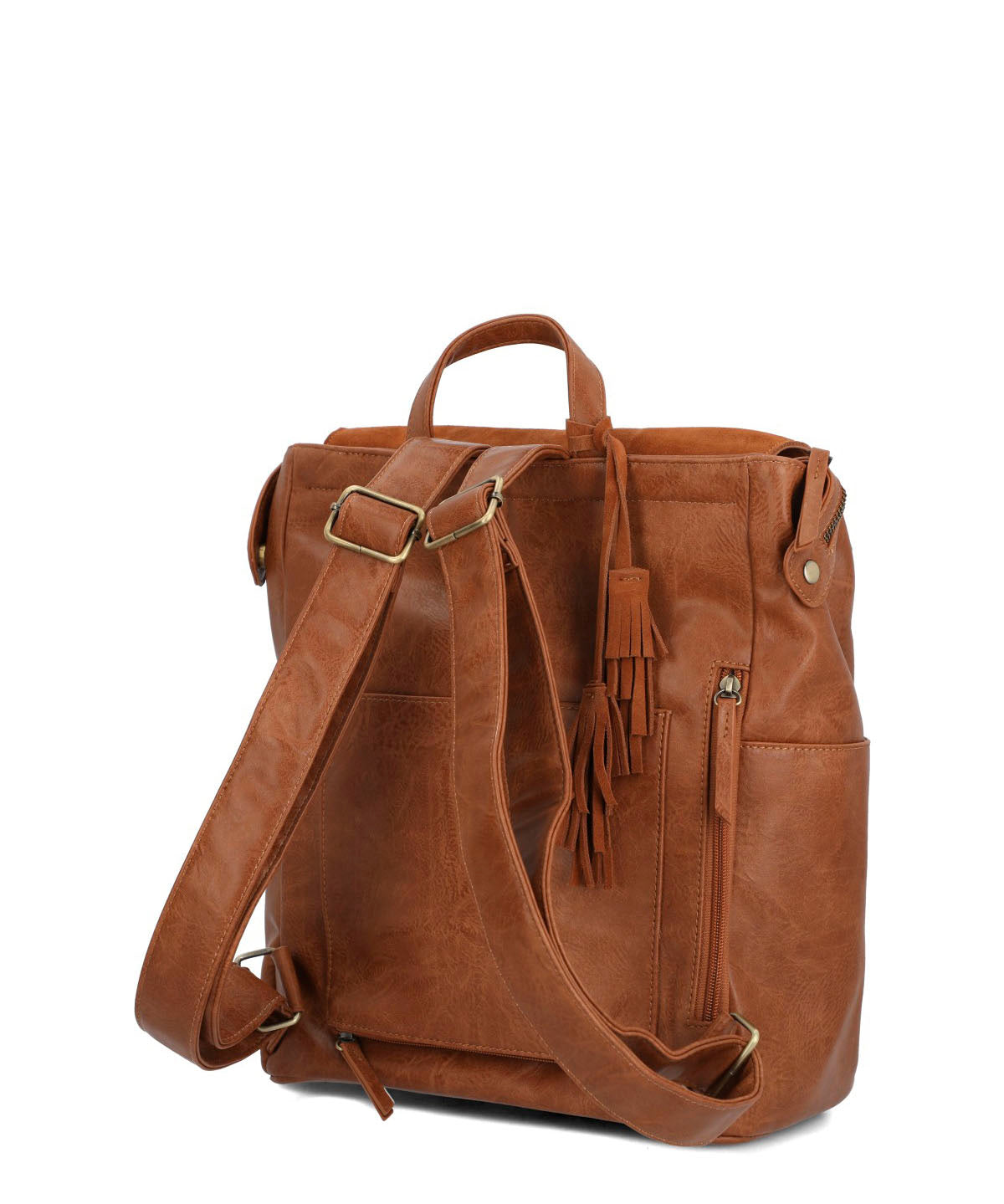 Mochila Ecocuero Mujer Lia Back Café Hush Puppies