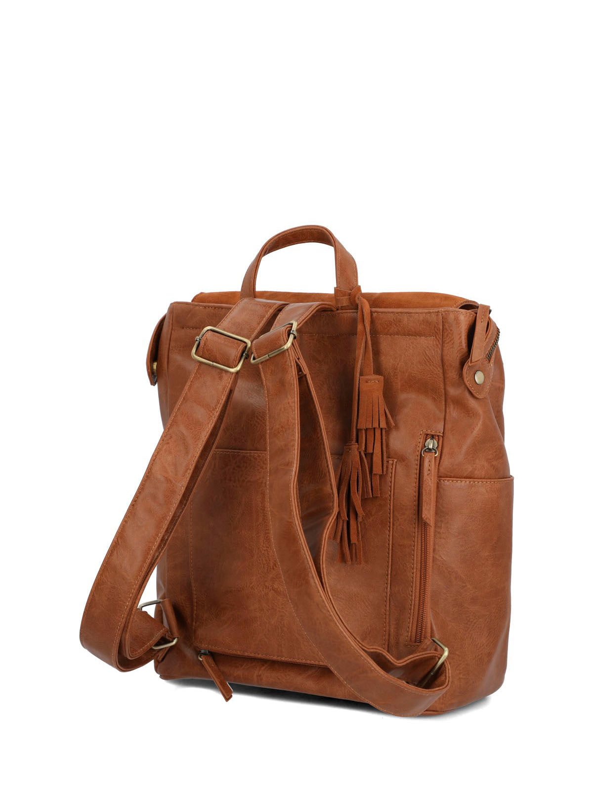 Mochila Ecocuero Mujer Lia Back Café Hush Puppies
