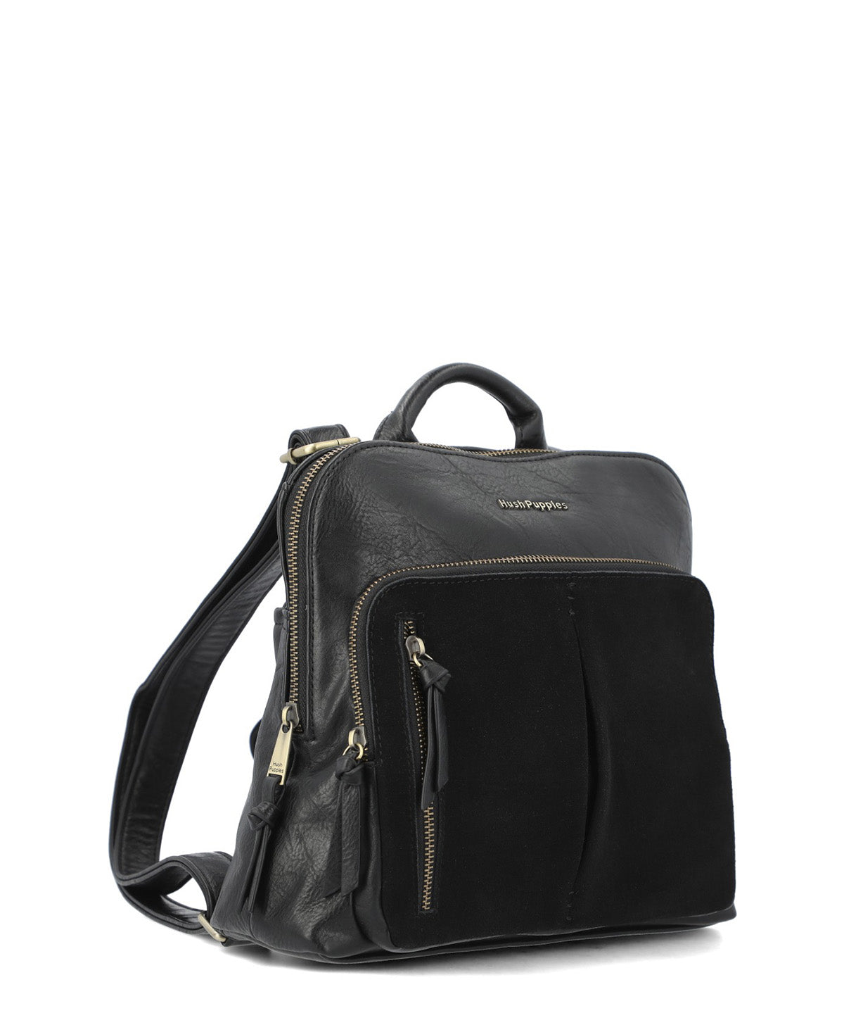 Mochila Ecocuero Mujer Liskeard Back Negro Hush Puppies