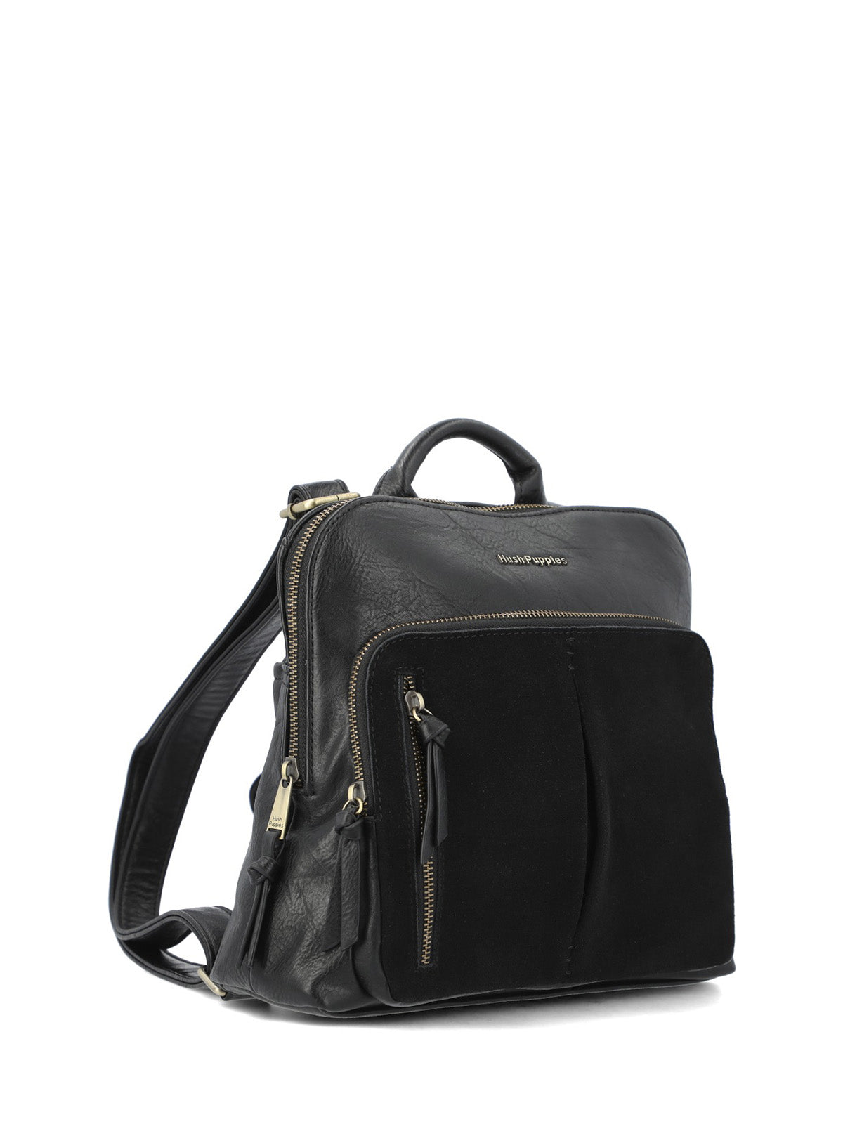 Mochila Ecocuero Mujer Liskeard Back Negro Hush Puppies