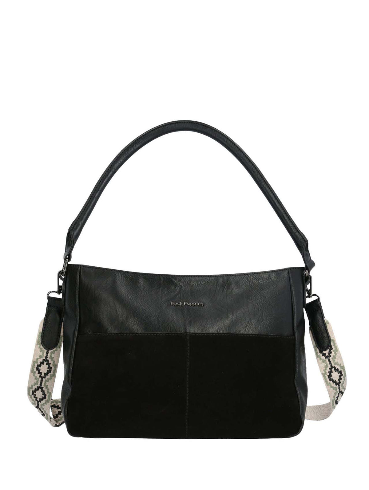 Cartera Ecocuero Mujer Laddler Bag Negro Hush Puppies