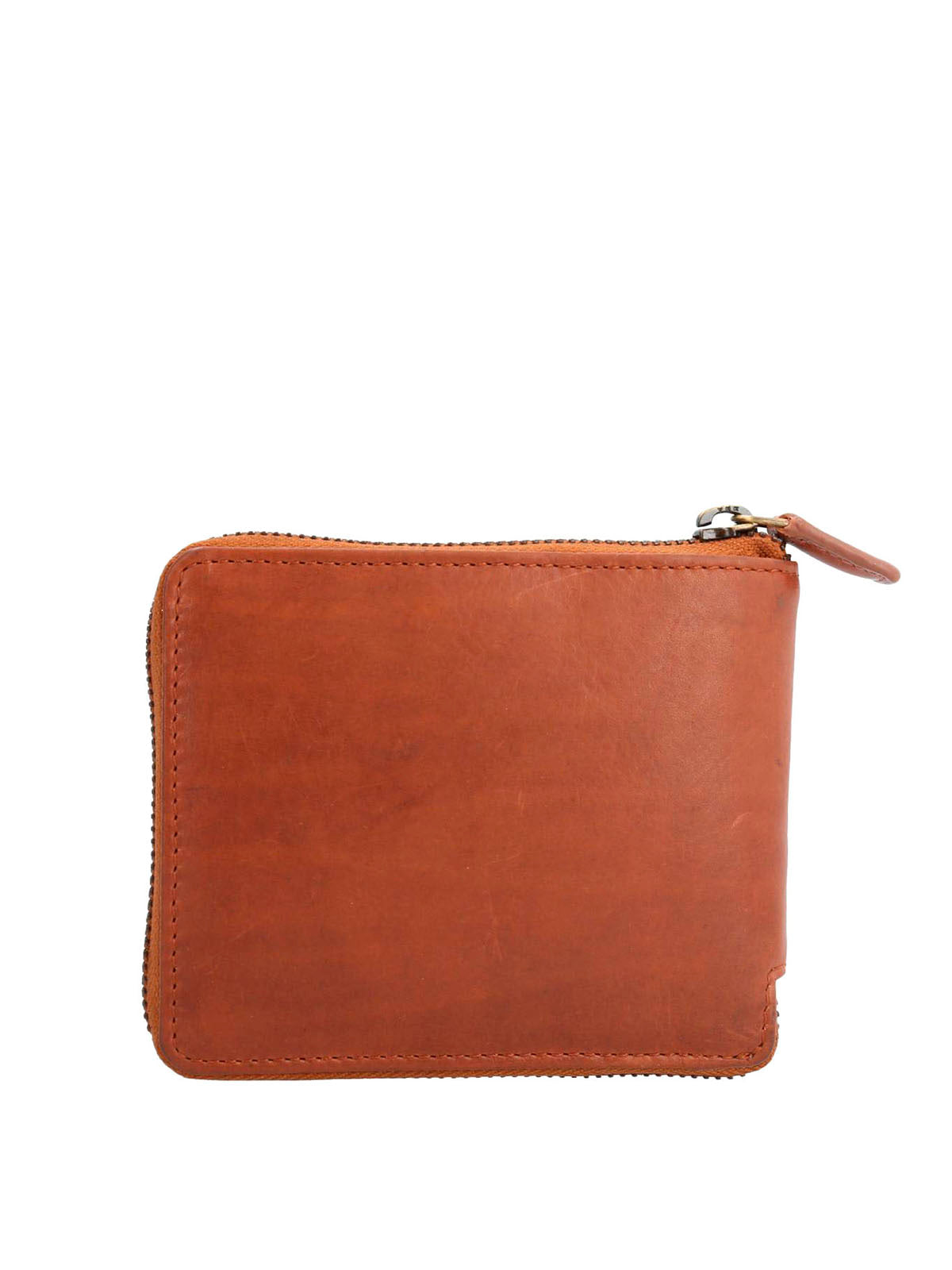 Billetera Cuero Unisex Om Middleton Zip Café Hush Puppies | Hush Puppies