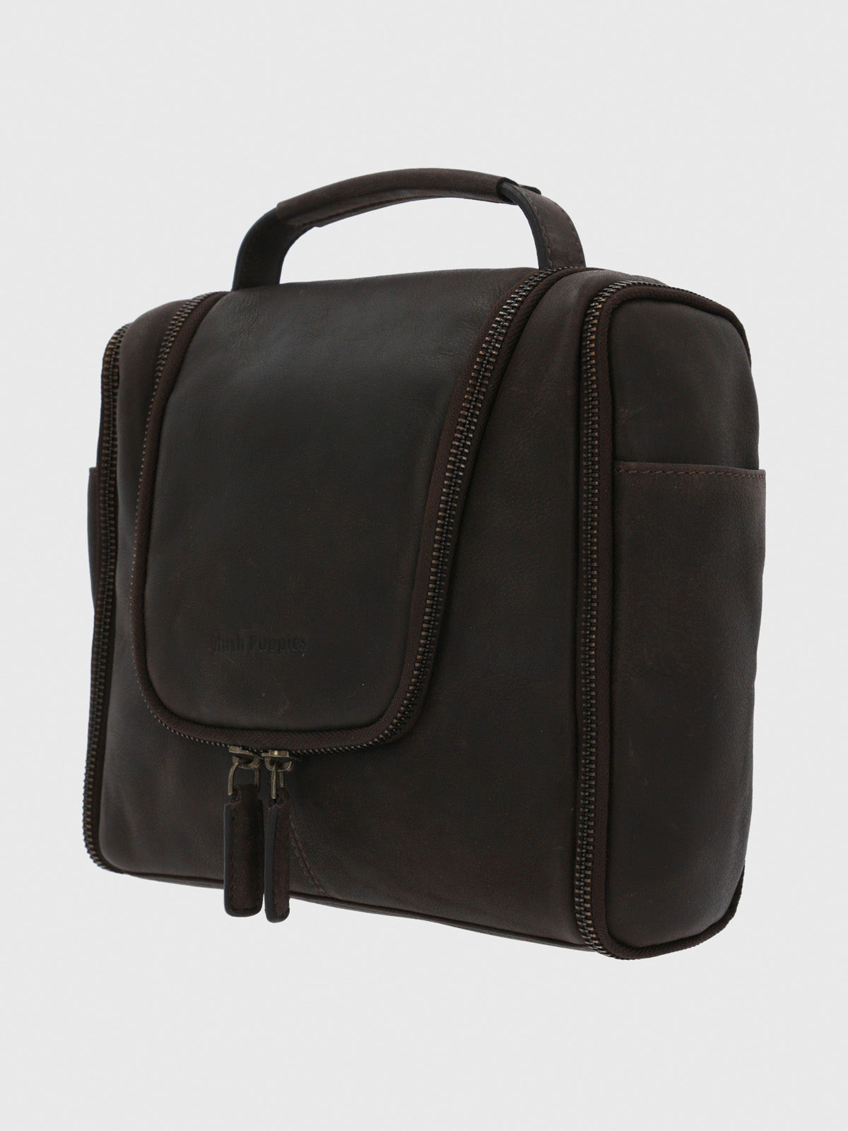 Necessaire Cuero Unisex Th Hang Neceser Café Hush Puppies