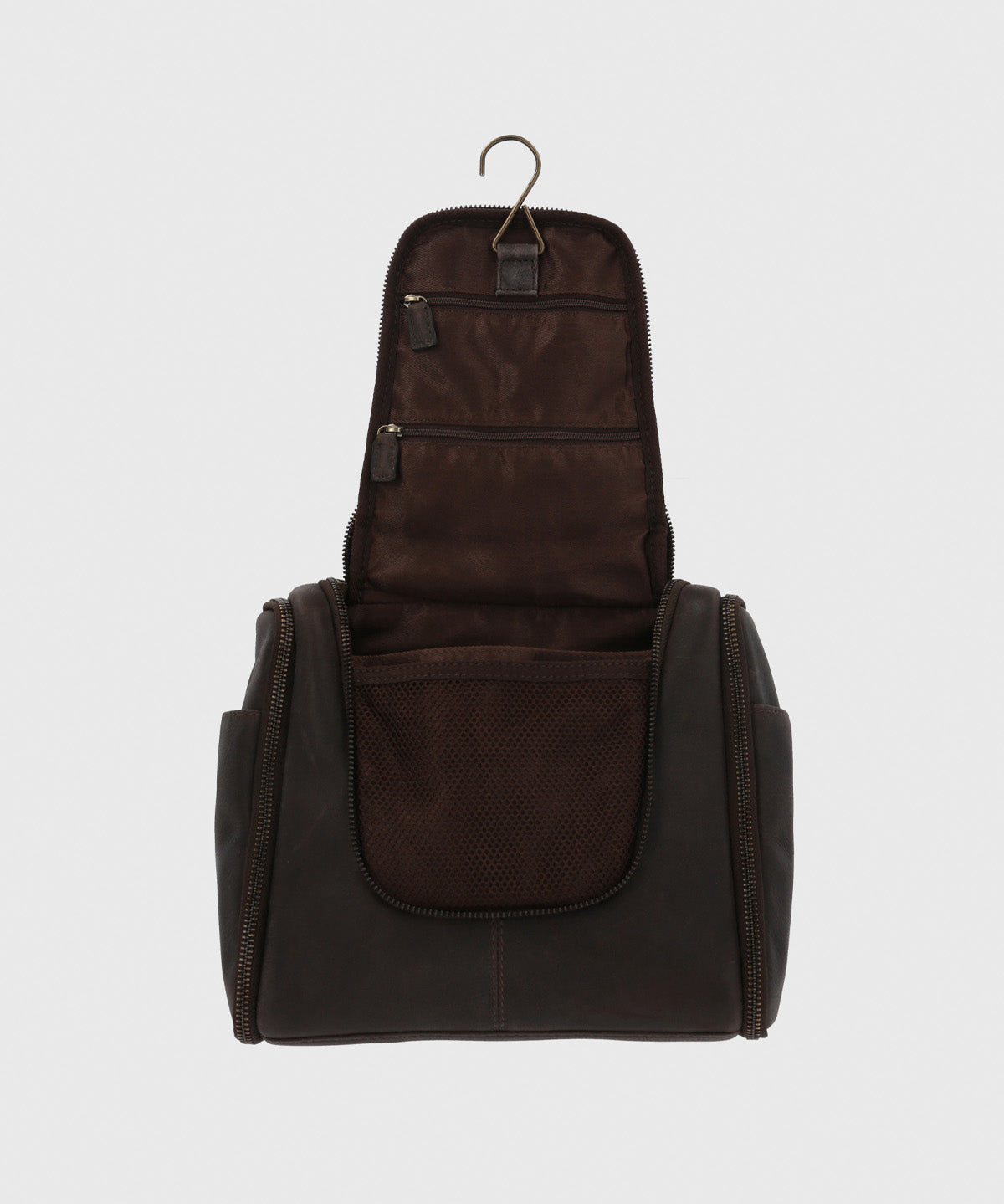 Necessaire Cuero Unisex Th Hang Neceser Café Hush Puppies